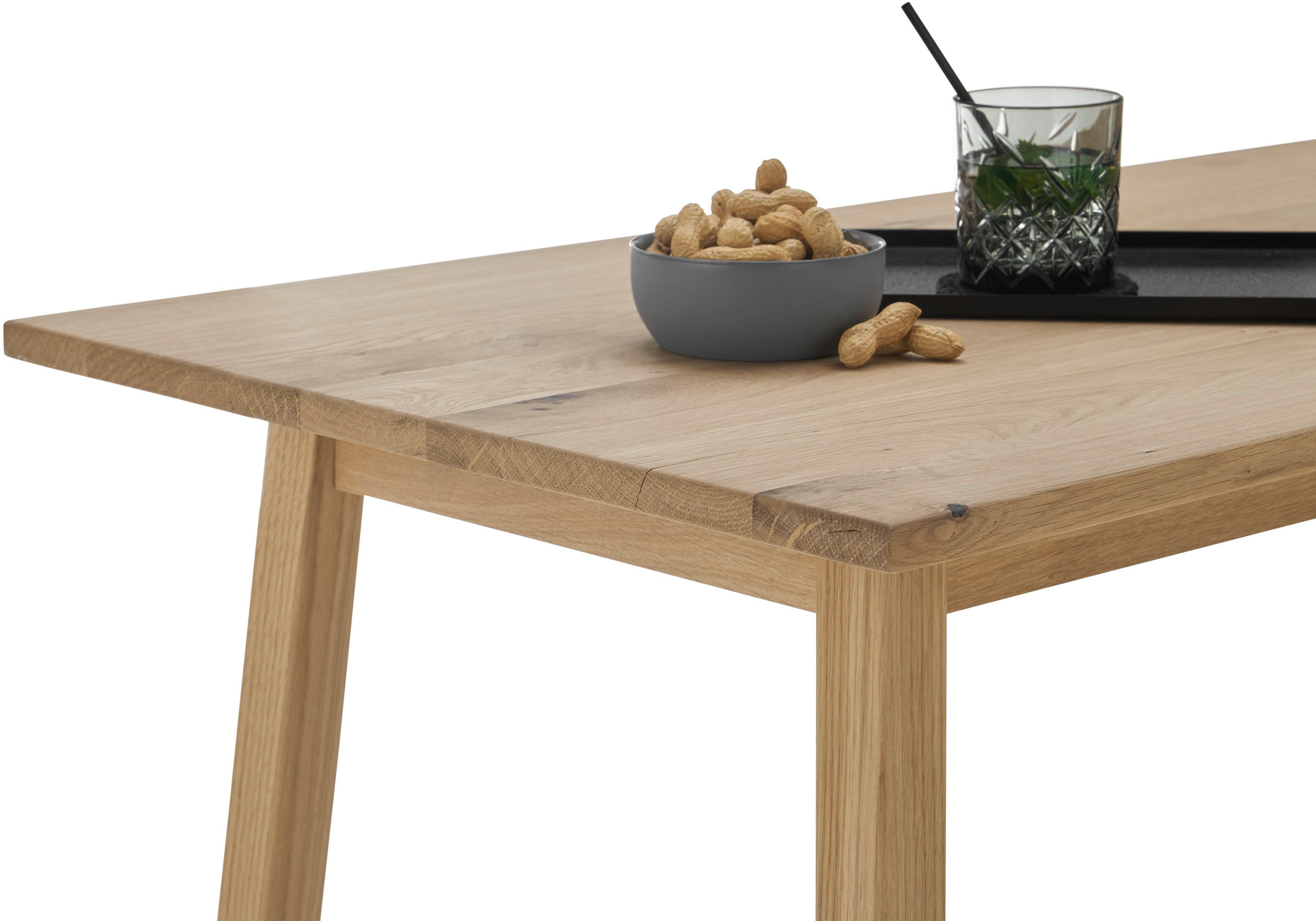Stolkom Bartafel Jules eik massief hout geolied, hoge tafel BxHxD 120x104x60 cm