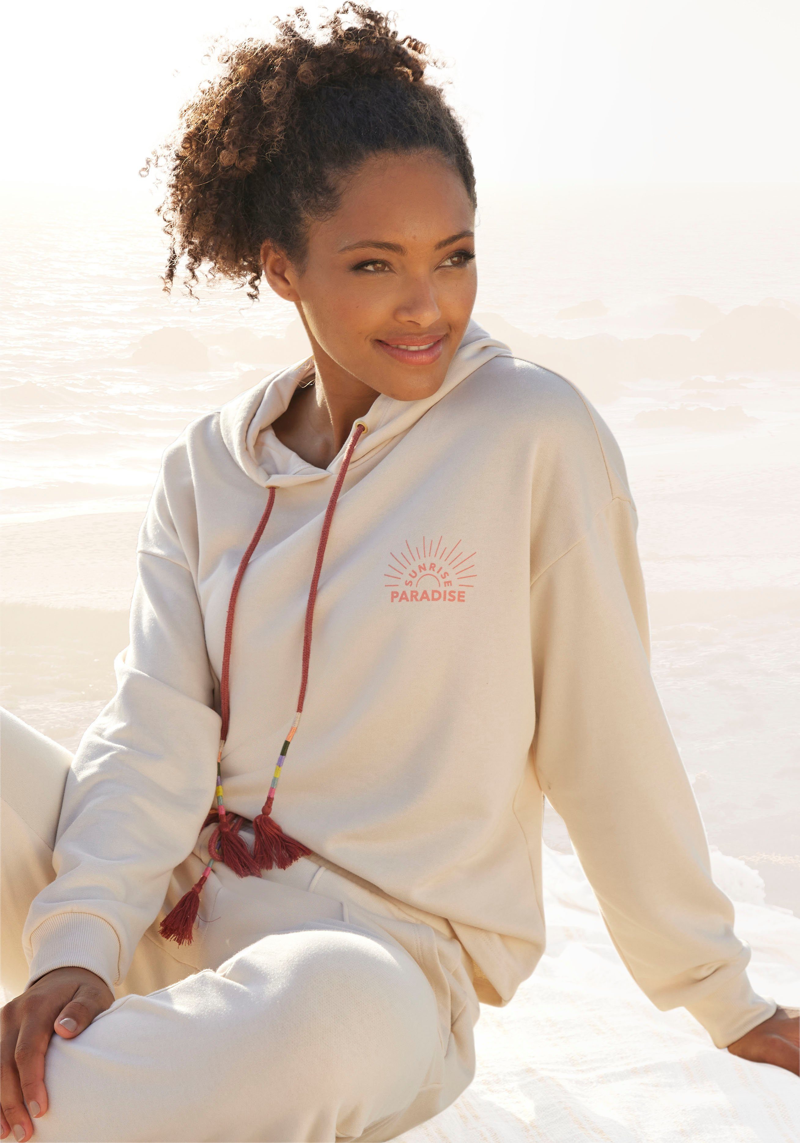 Vivance Hoodie Capuchonsweatshirt met print loungewear