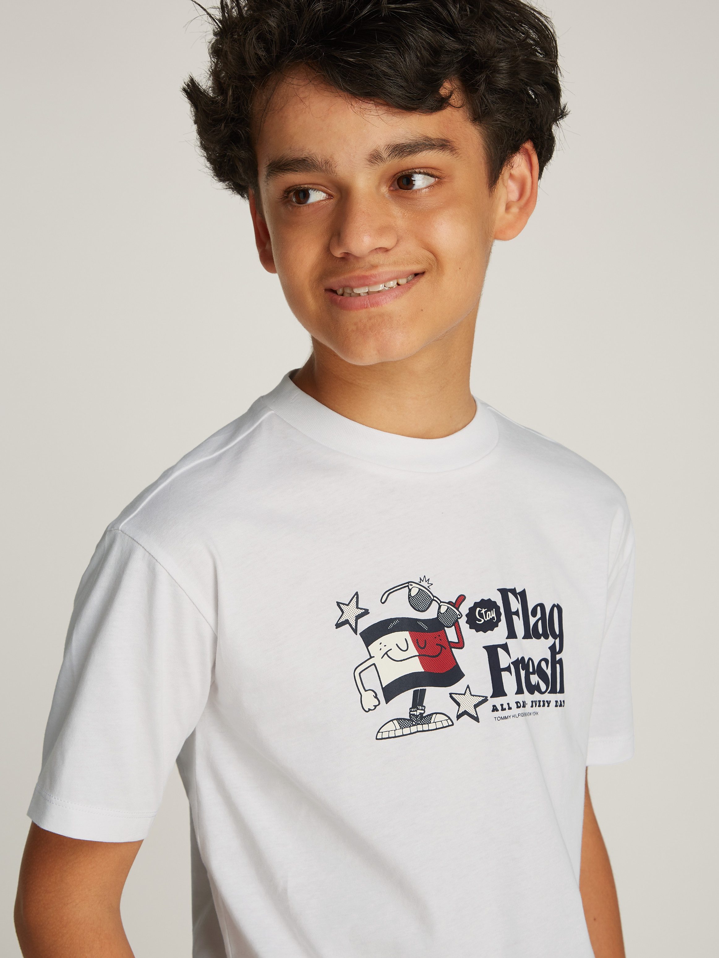 Tommy Hilfiger T-shirt FLAG FUN TEE SS