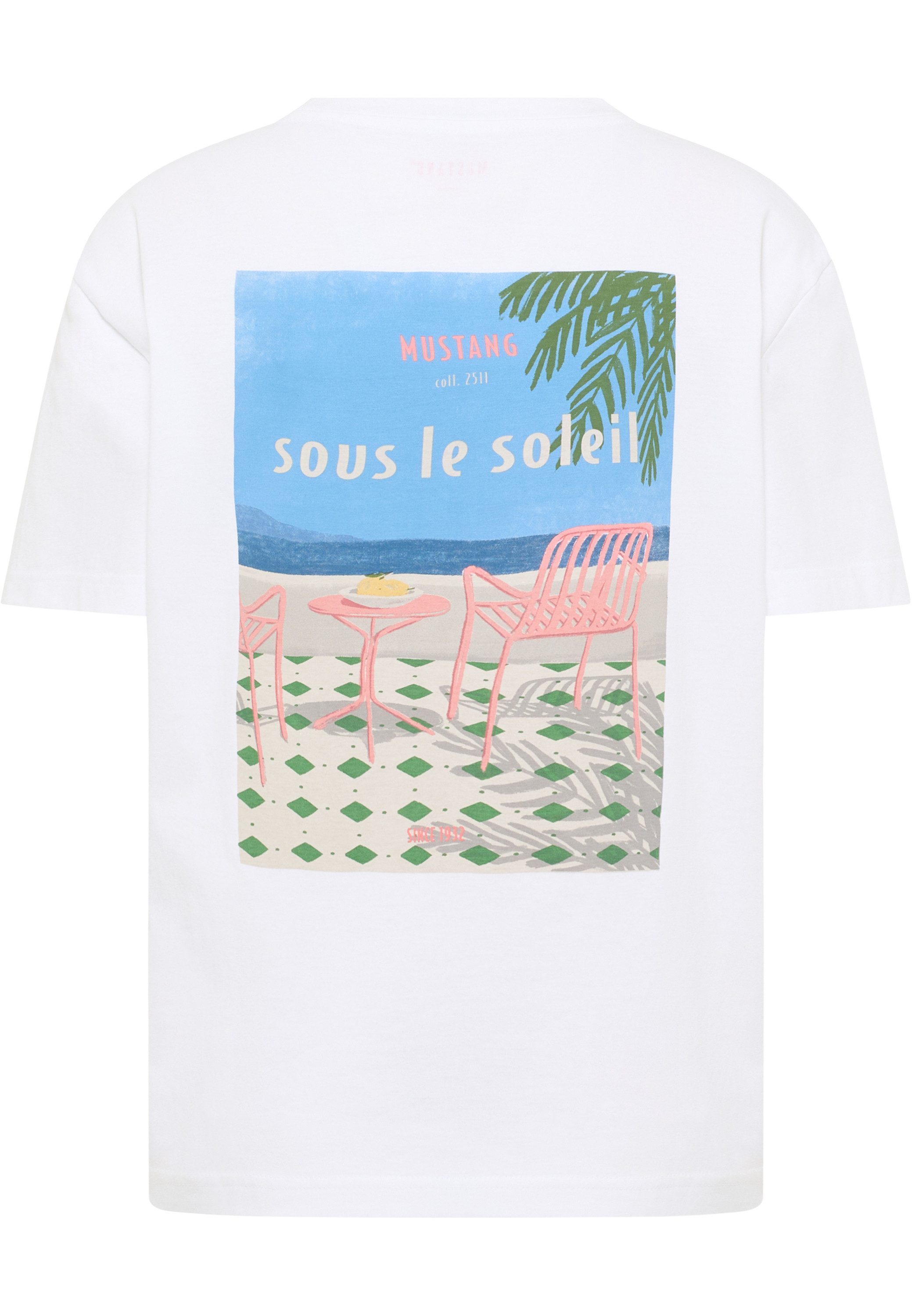 MUSTANG Shirt met korte mouwen Dames stijl Floris