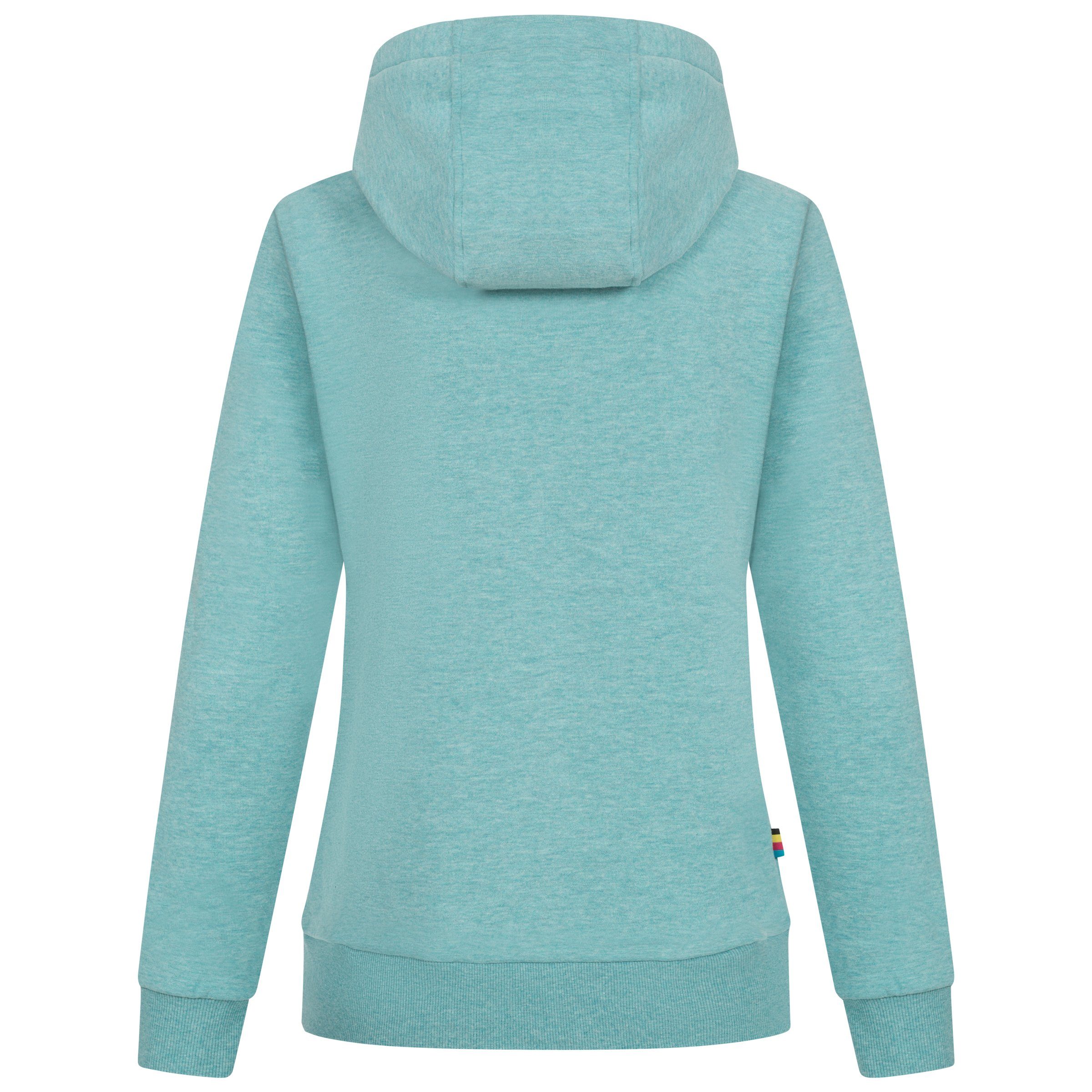 DEPROC Active Capuchonsweatvest FinjaCMYK II zachte fleecejack met kangoeroezak