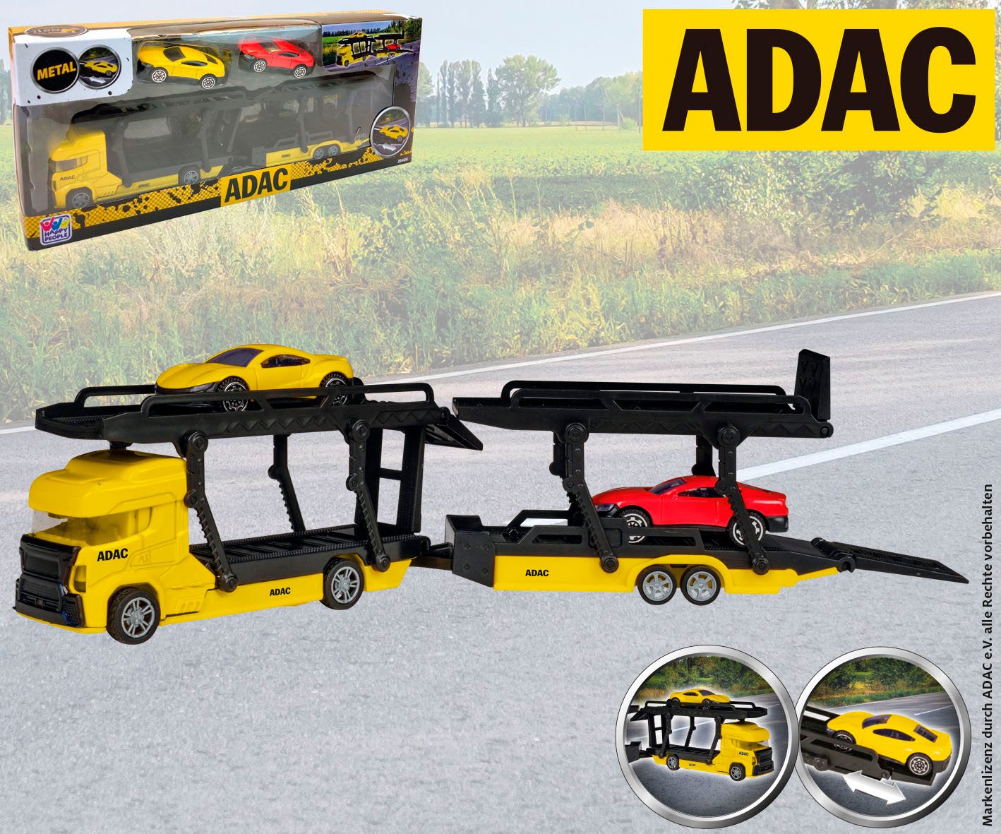 Happy People Speelgoed-bestelwagen ADAC Die Cast Transporter