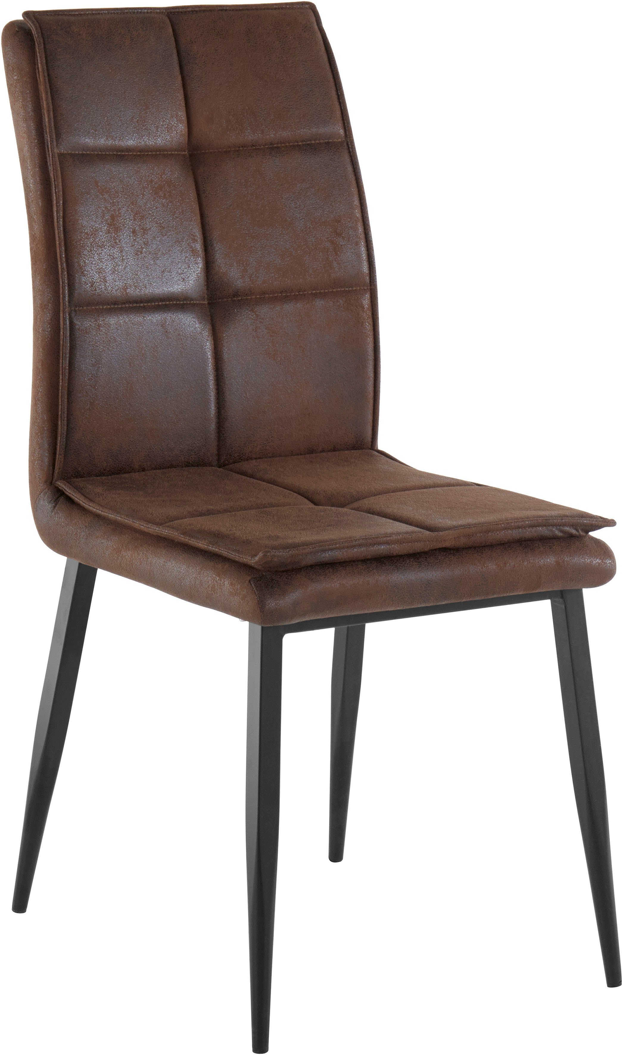 Leonique Eethoek Dino + Lima Set, 5-delig, tafel in eiken-look en 4 eetkamerstoelen (5-delig)