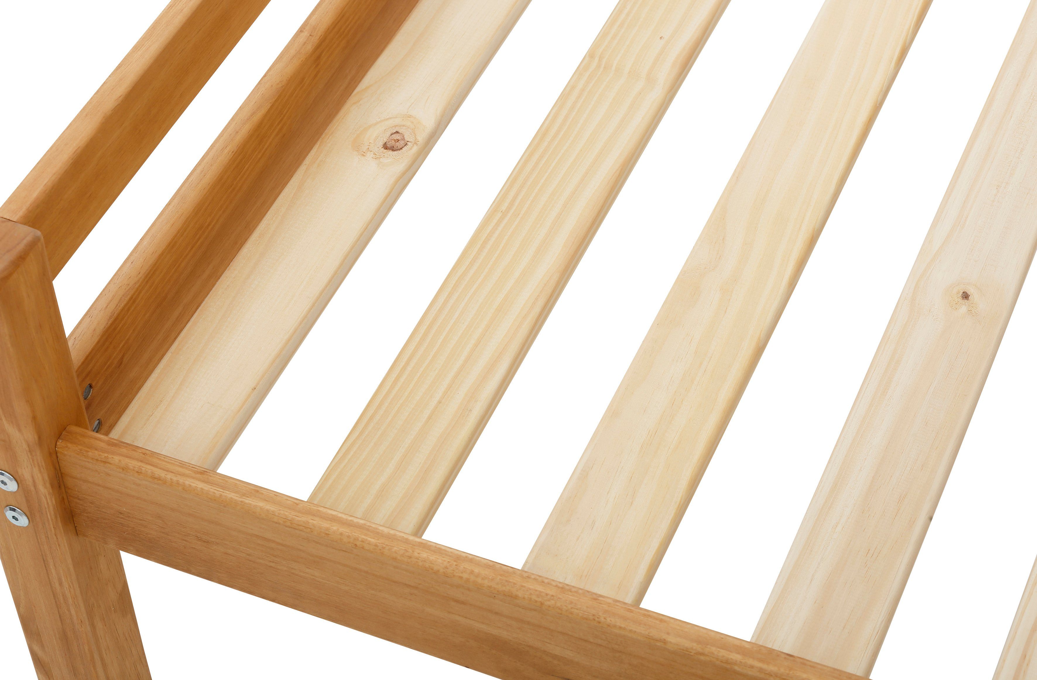 Lüttenhütt Kinderledikant Alpi 1-persoons van mooi grenenhout, lattenbodem, ligoppervlak 90x200 cm