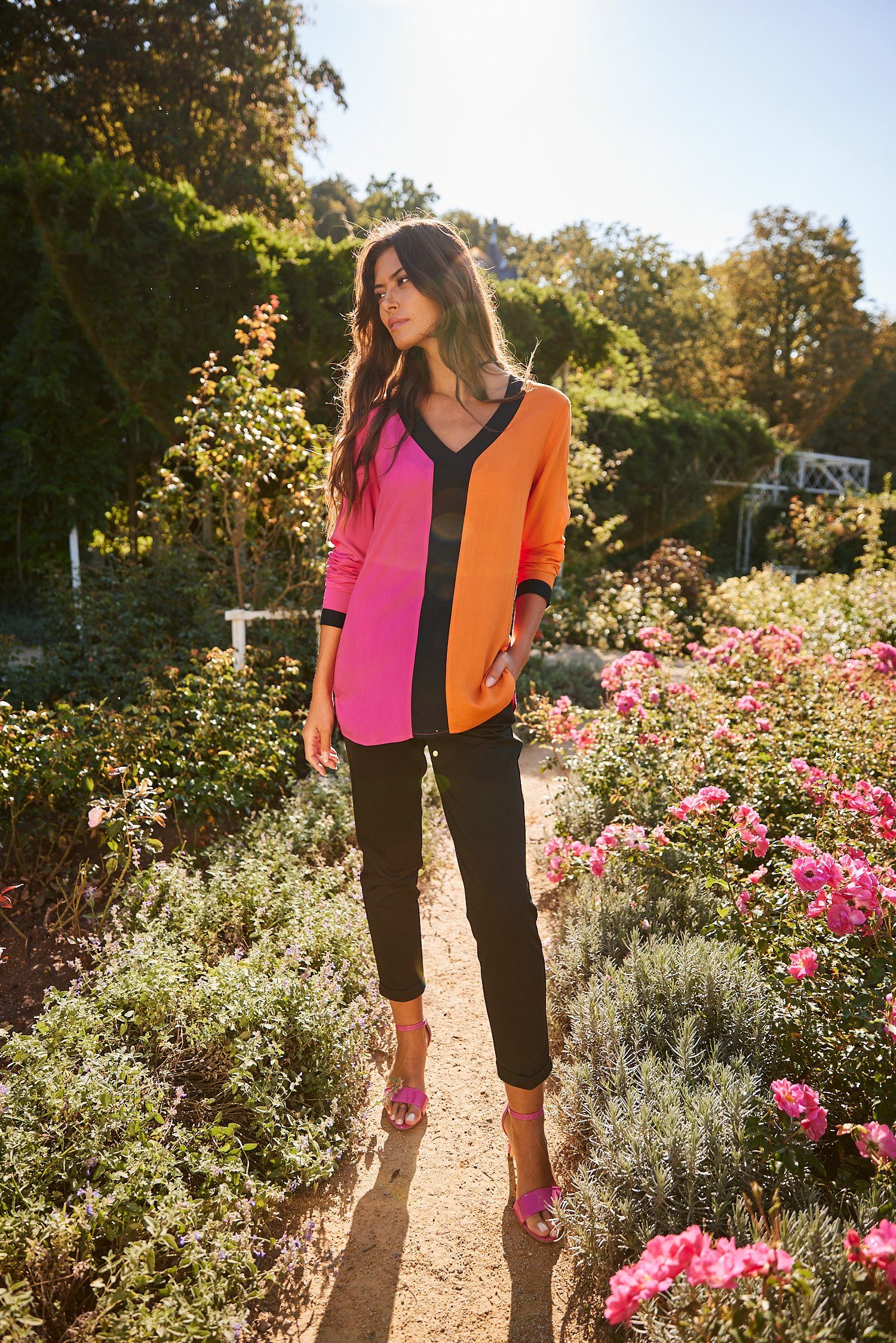 Aniston SELECTED Comfortbroek met plooien