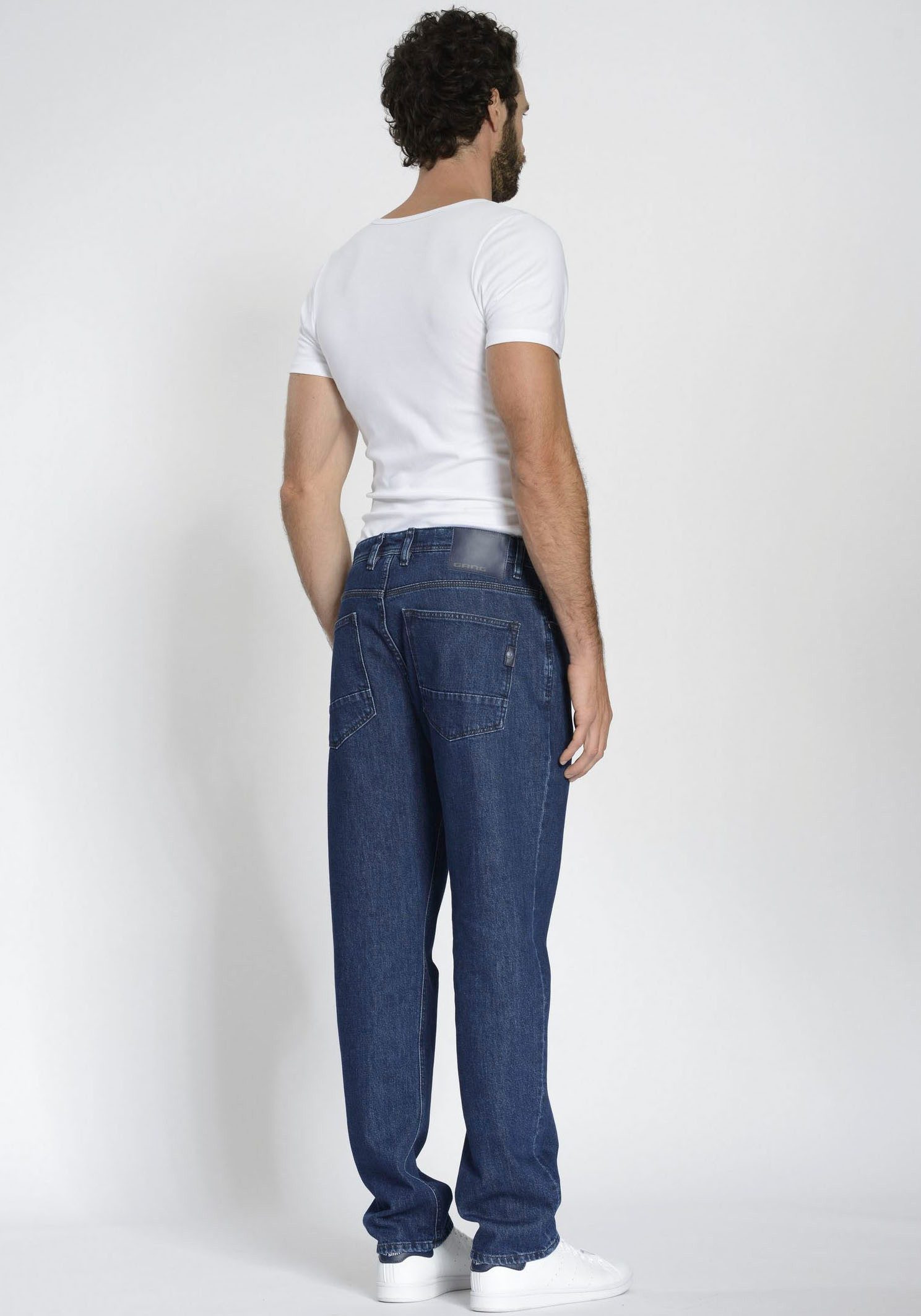 GANG 5-pocket jeans 94SESTO Straight fit in 5-pocket-stijl met siernaad op coin pocket