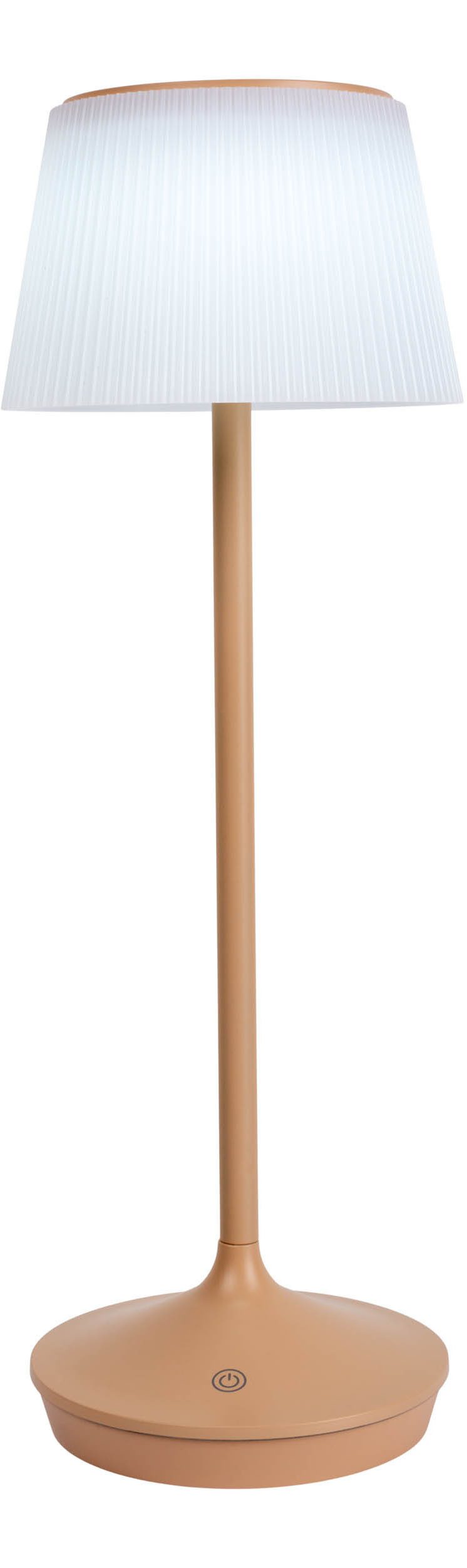 näve Led-tafellamp Zonne-lamp / acculamp "EMMI" Zonne-energie, accubedrijf, CCT, aanraaksensor, accutafellamp (1 stuk)