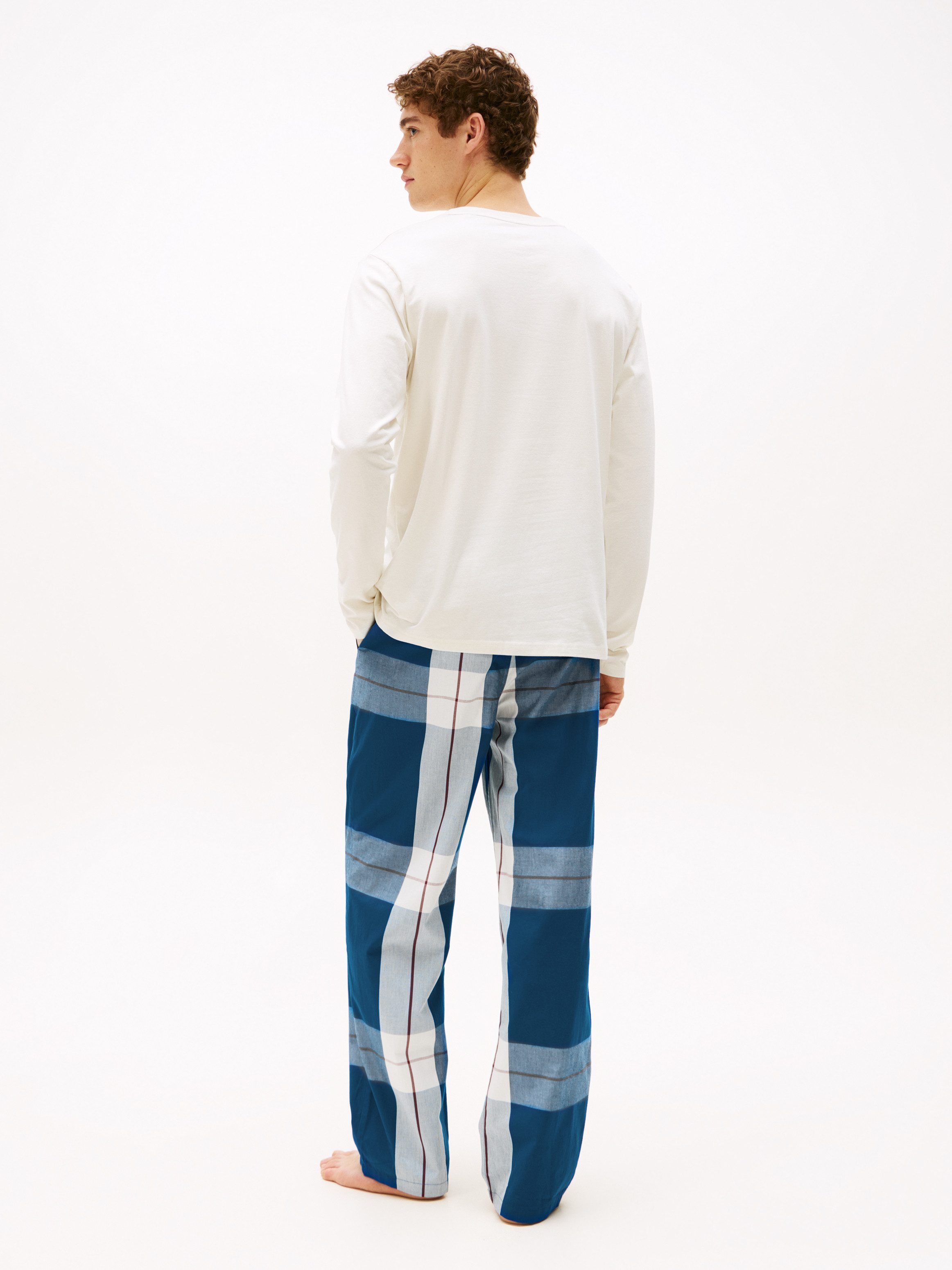 Tommy Hilfiger Underwear Pyjama LS WOVEN PJ SET PRINT DRAWSTRING (set, 2-delig)