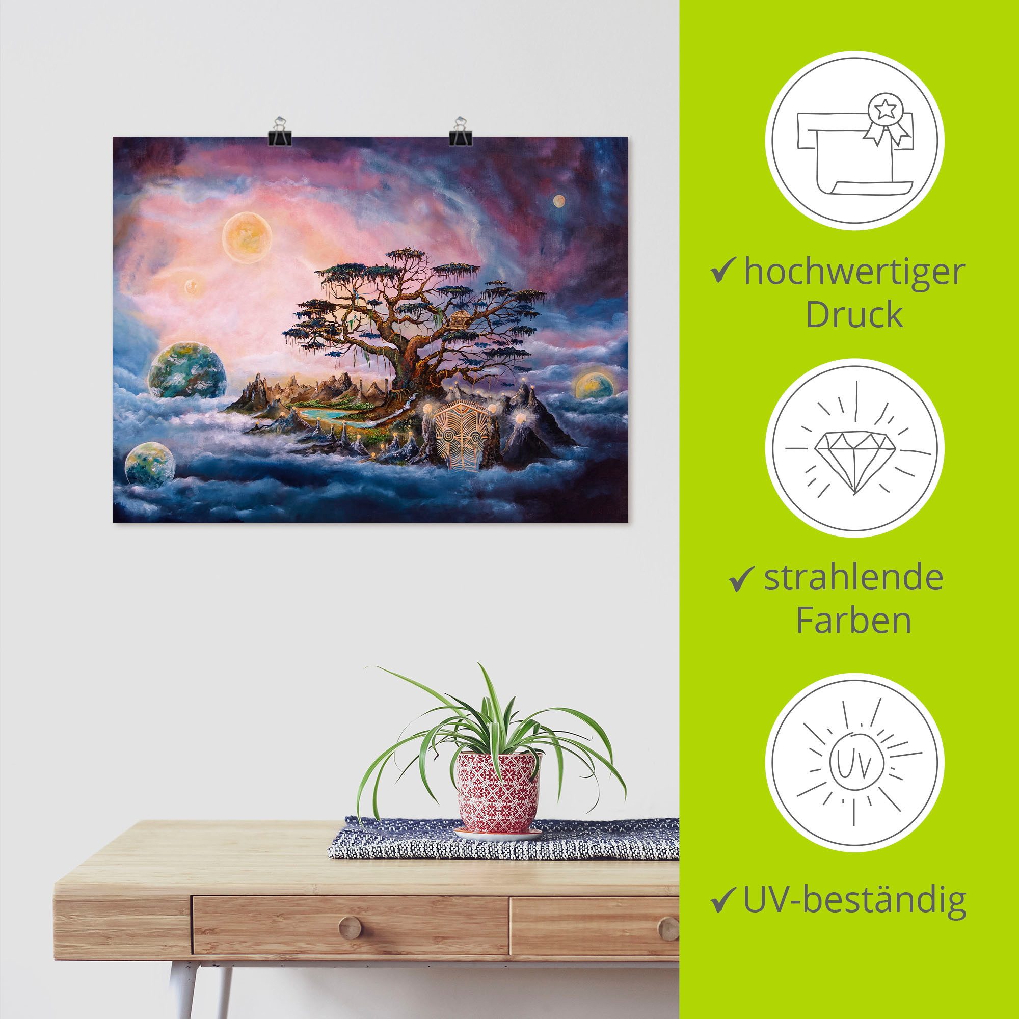 Artland Artprint De wereldwachters als artprint op linnen, poster in verschillende formaten maten