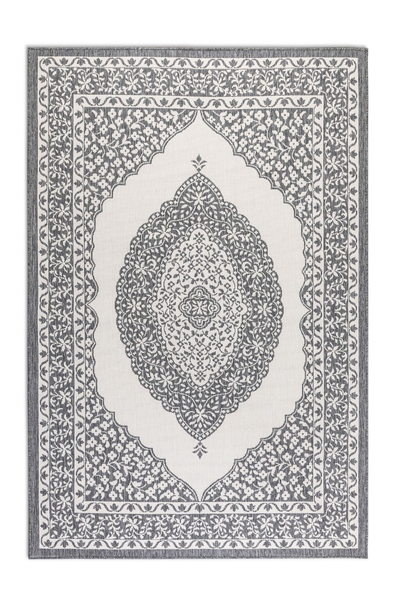 ELLE DECORATION Vloerkleed Meekly omkeerbaar tapijt Vlakweefsel, In-& Outdoor, Modern, tweezijdig, balkon, woonkamer