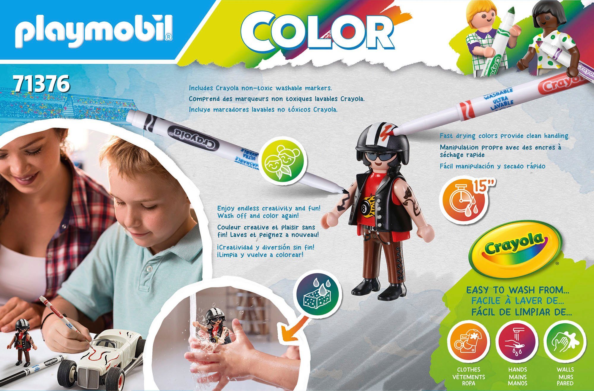 Playmobil® Constructie-speelset Racewagen (71376), Color (20-delig)