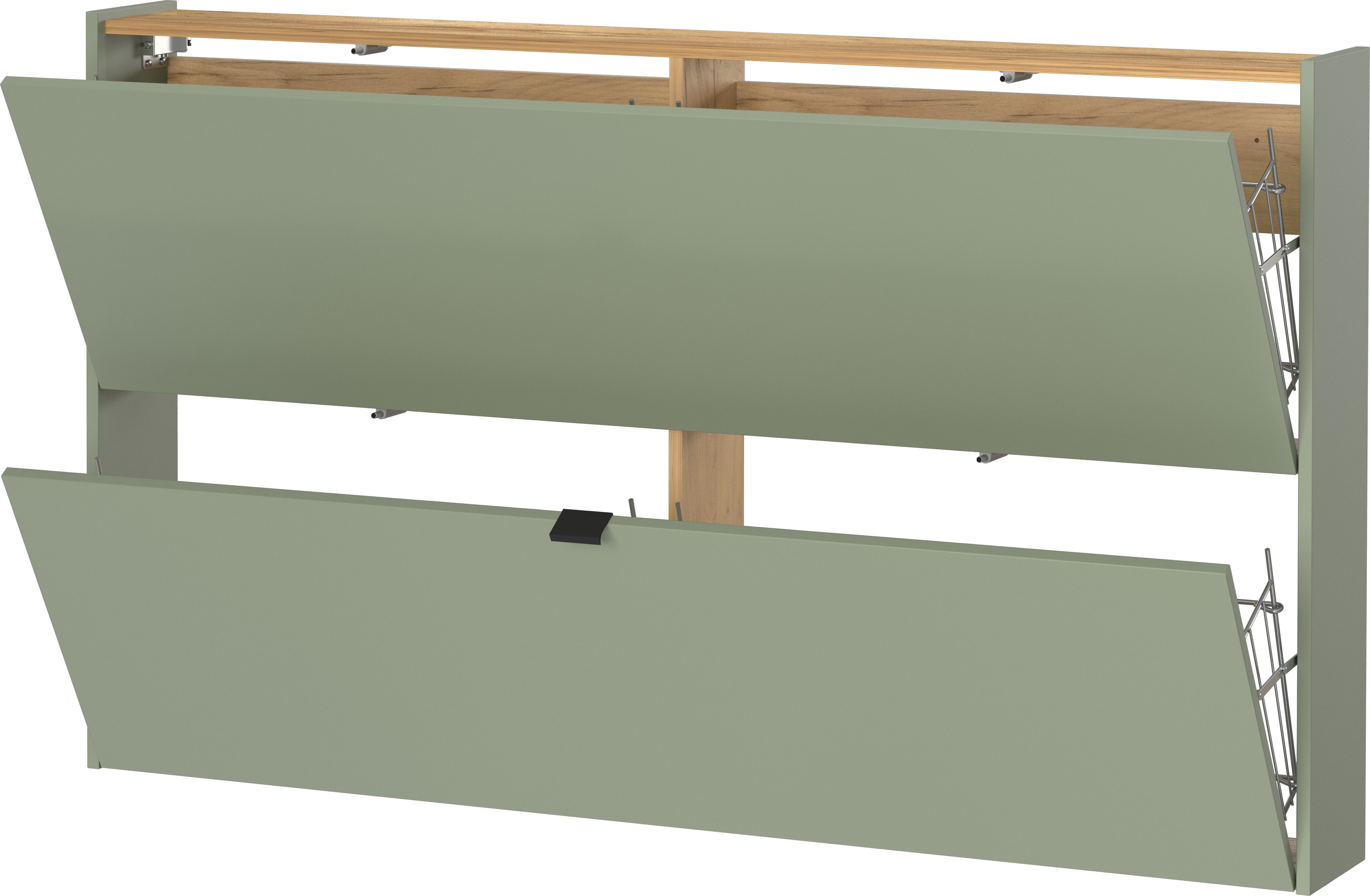GERMANIA Schoenenkast Ameca ideaal voor smalle gangen, schoenenkipper in breedte 140 cm