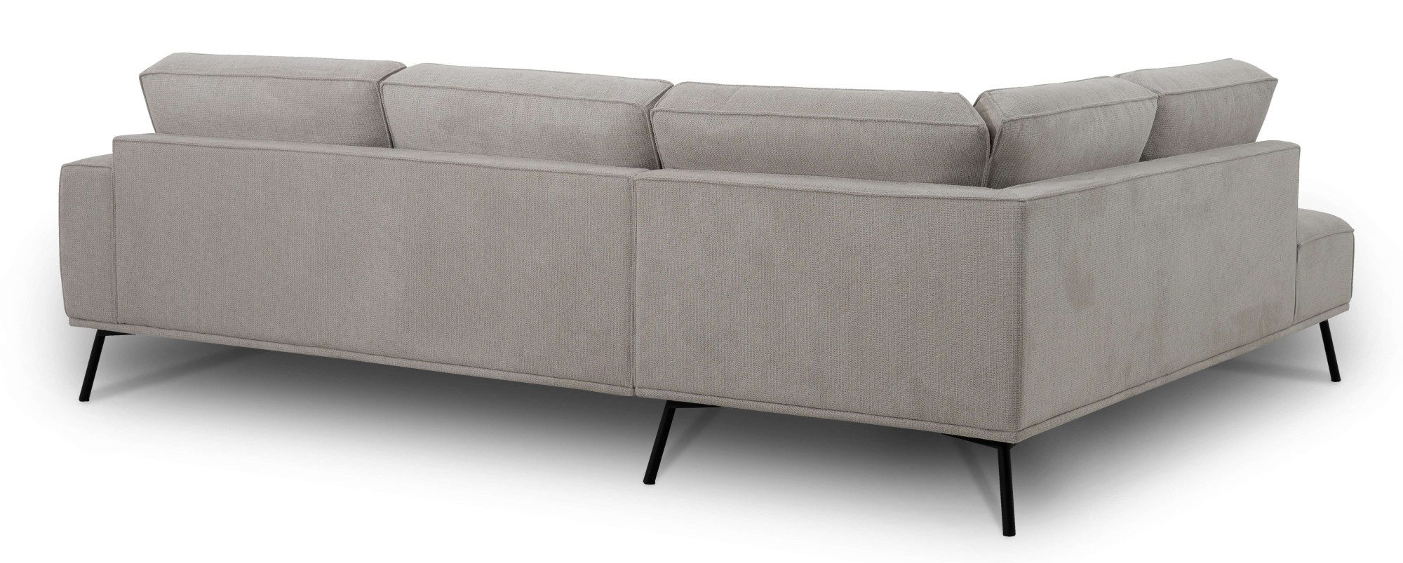 andas Hoekbank Vosby Breedte 260 cm, chenille, met decoratieve kedernaad