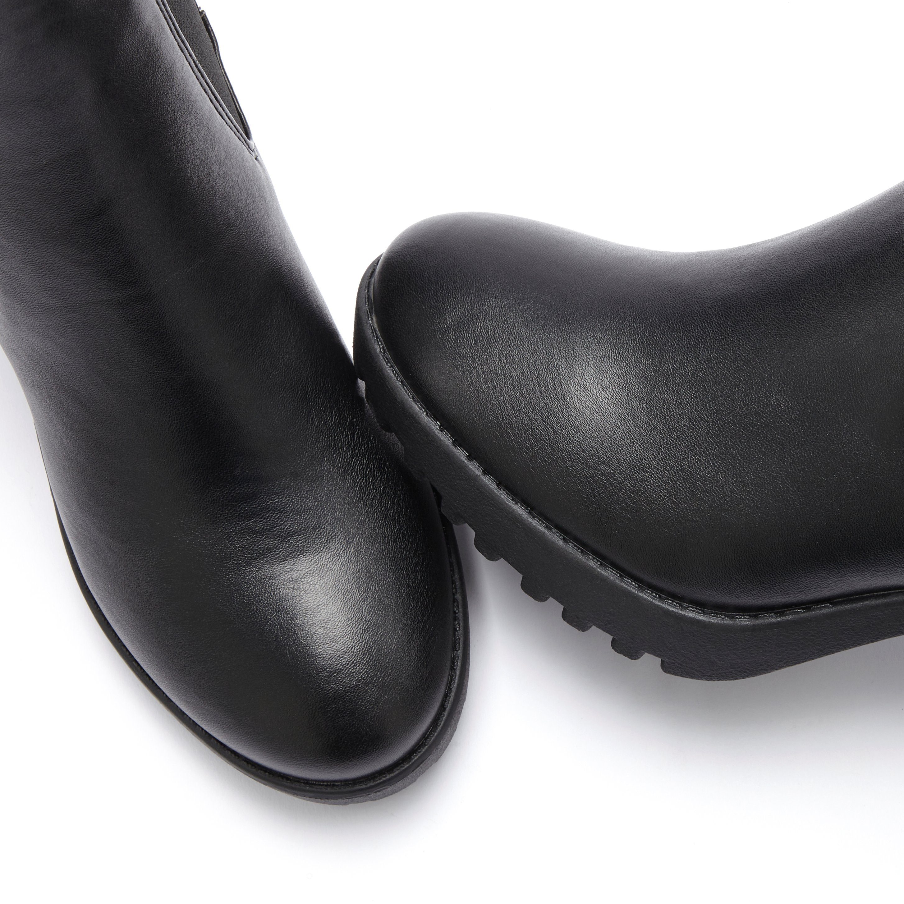 Vivance Chelsea-boots met blokhak & stretch inzet, hoge hak enkellaarsjes, enkellaarsjes