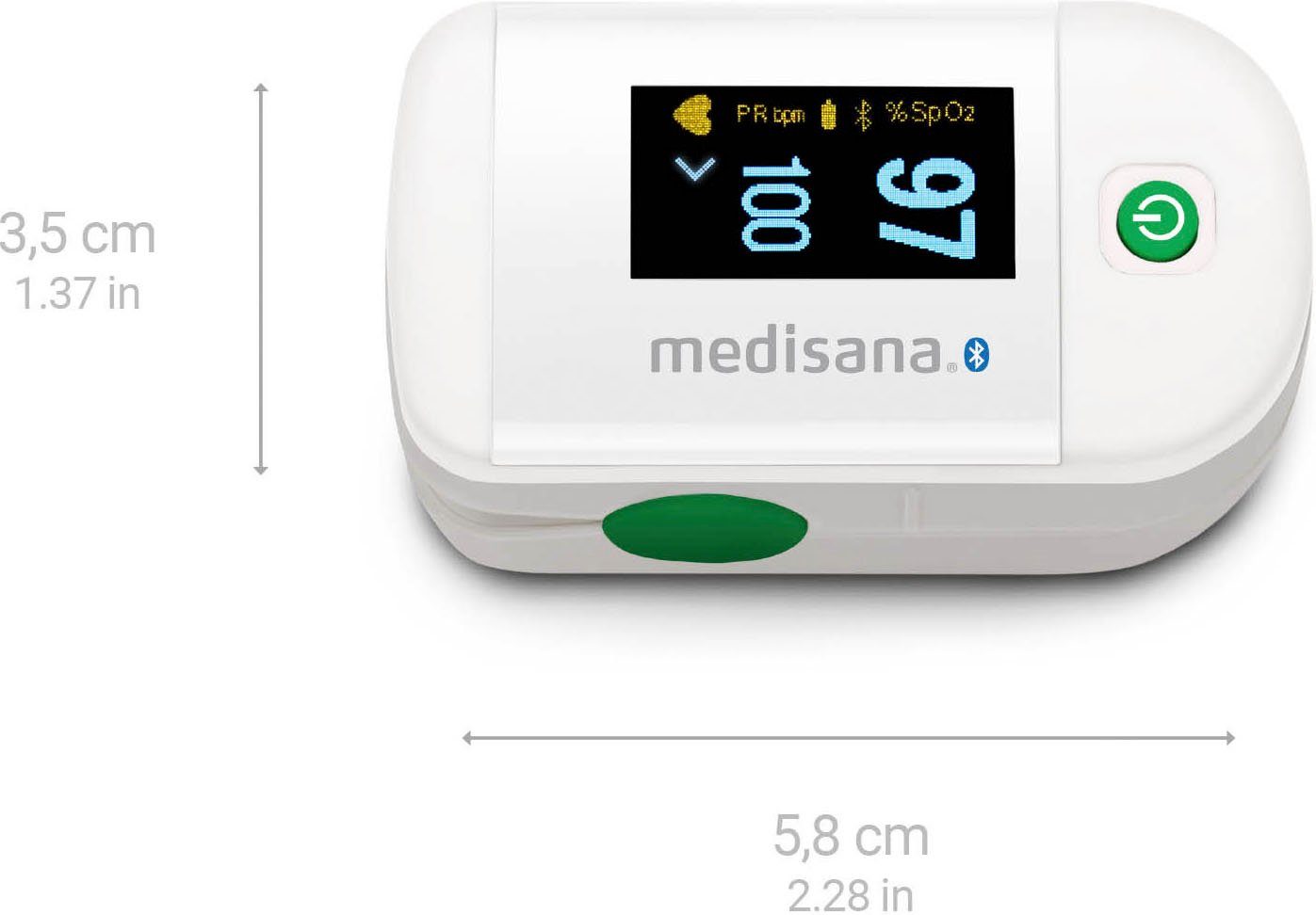 Medisana Saturatiemeter PM 100 Connect, Bluethooth