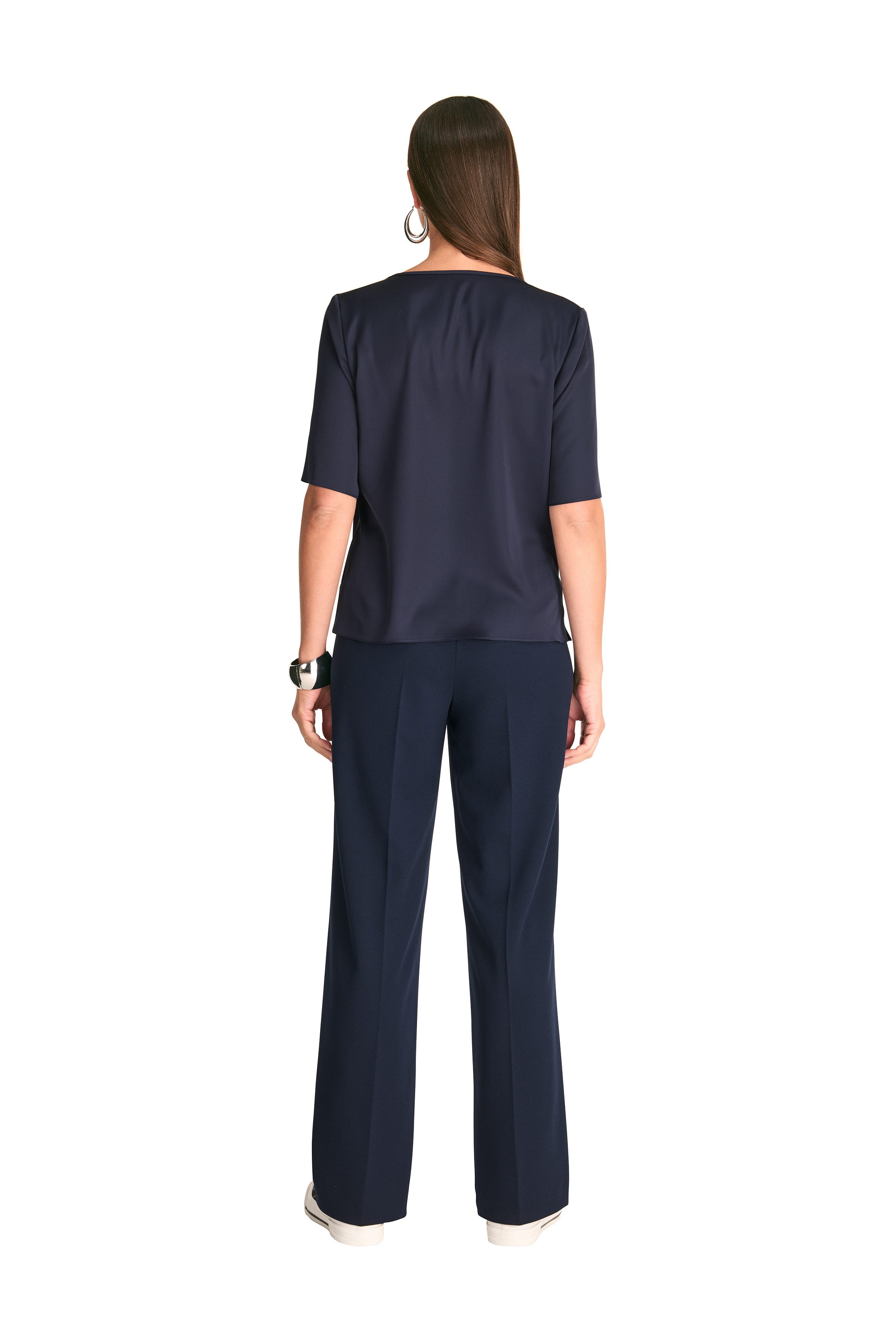 HERMANN LANGE Collection Shirt met knoopdetail bij de hals