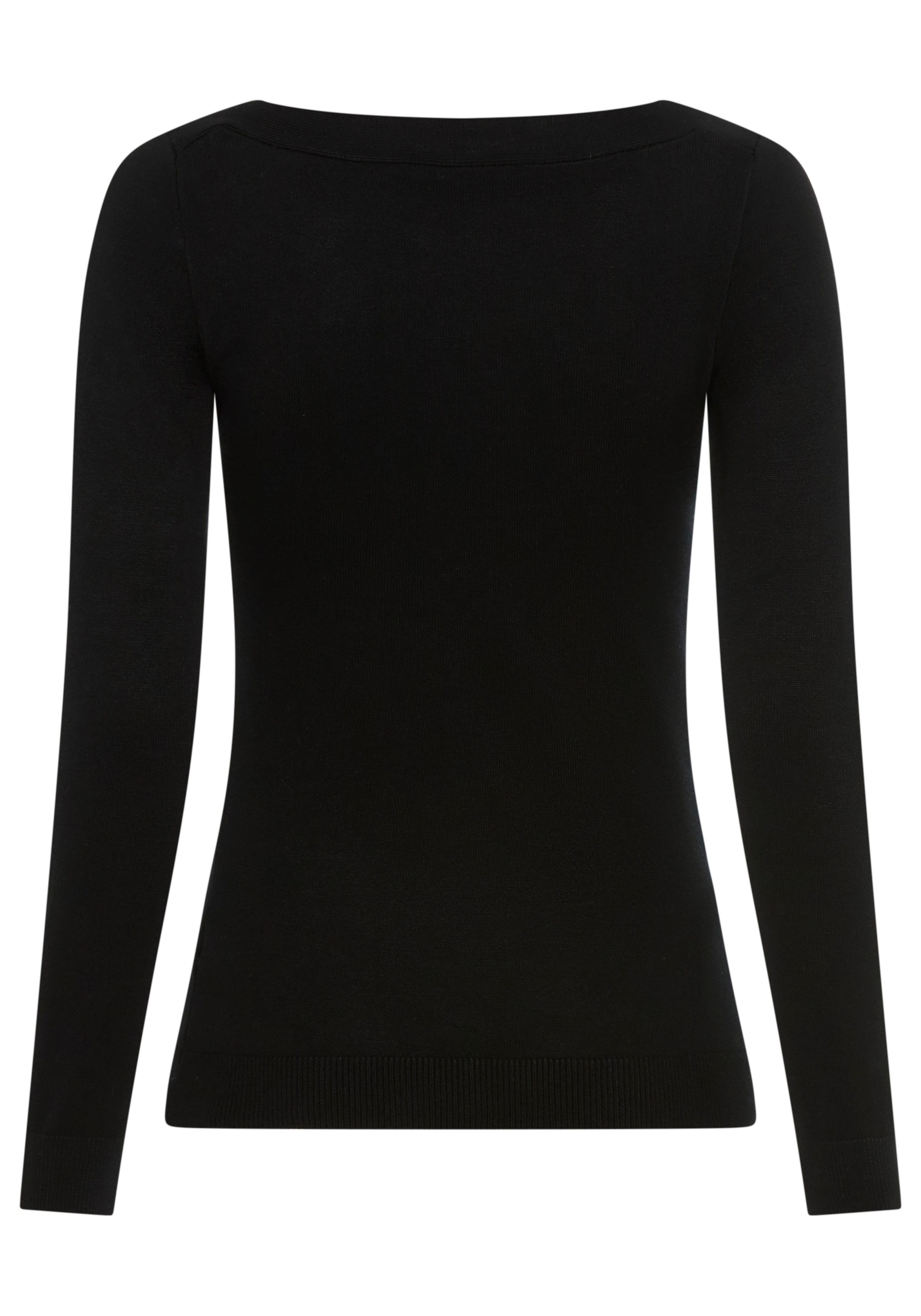 Bruno Banani Gebreide trui met een mesh-inzet - nieuwe collectie