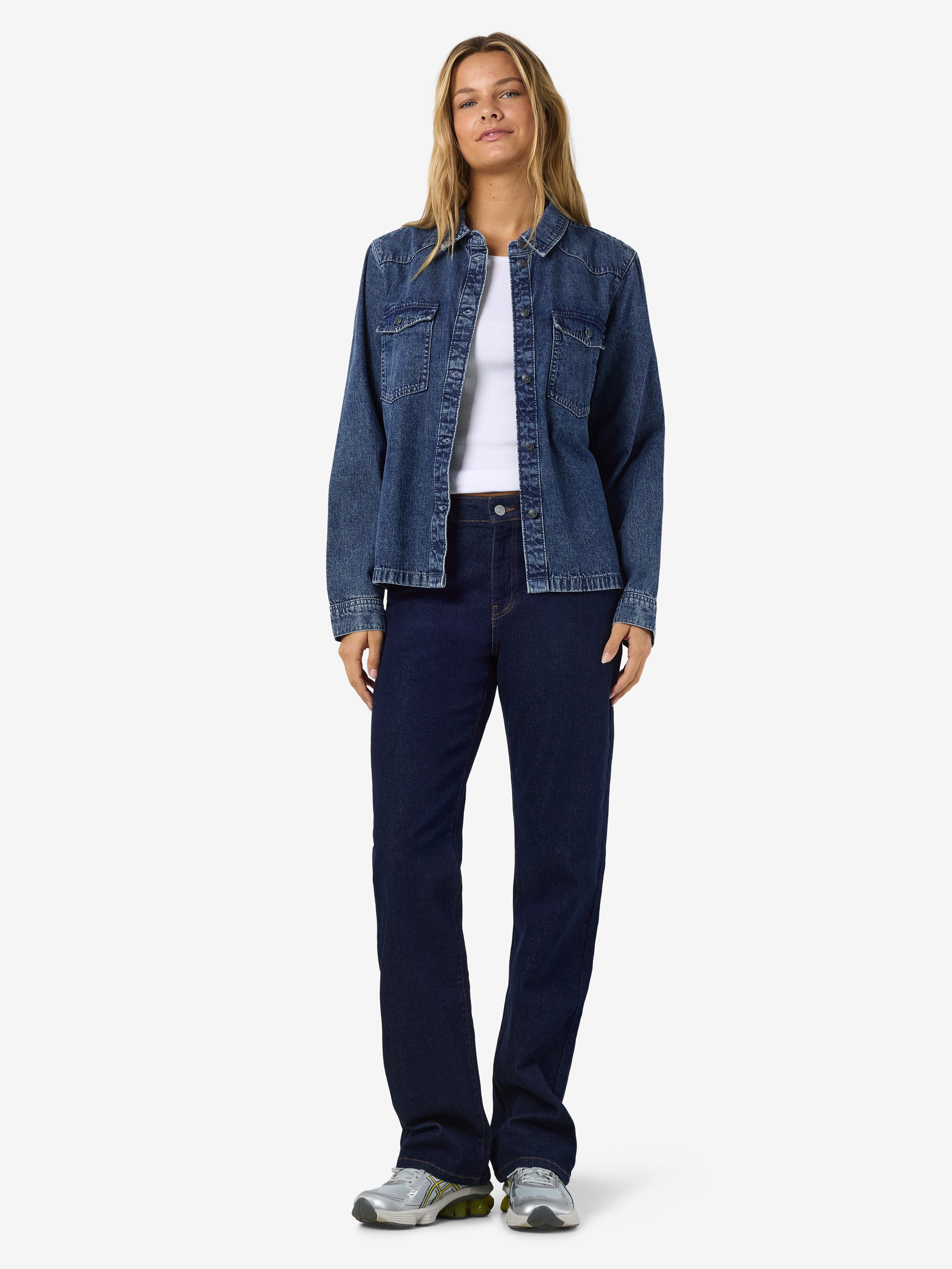 Noisy may Jeans blouse NMNEW SIGNE L/S DENIM SHIRT VI002MB NOOS