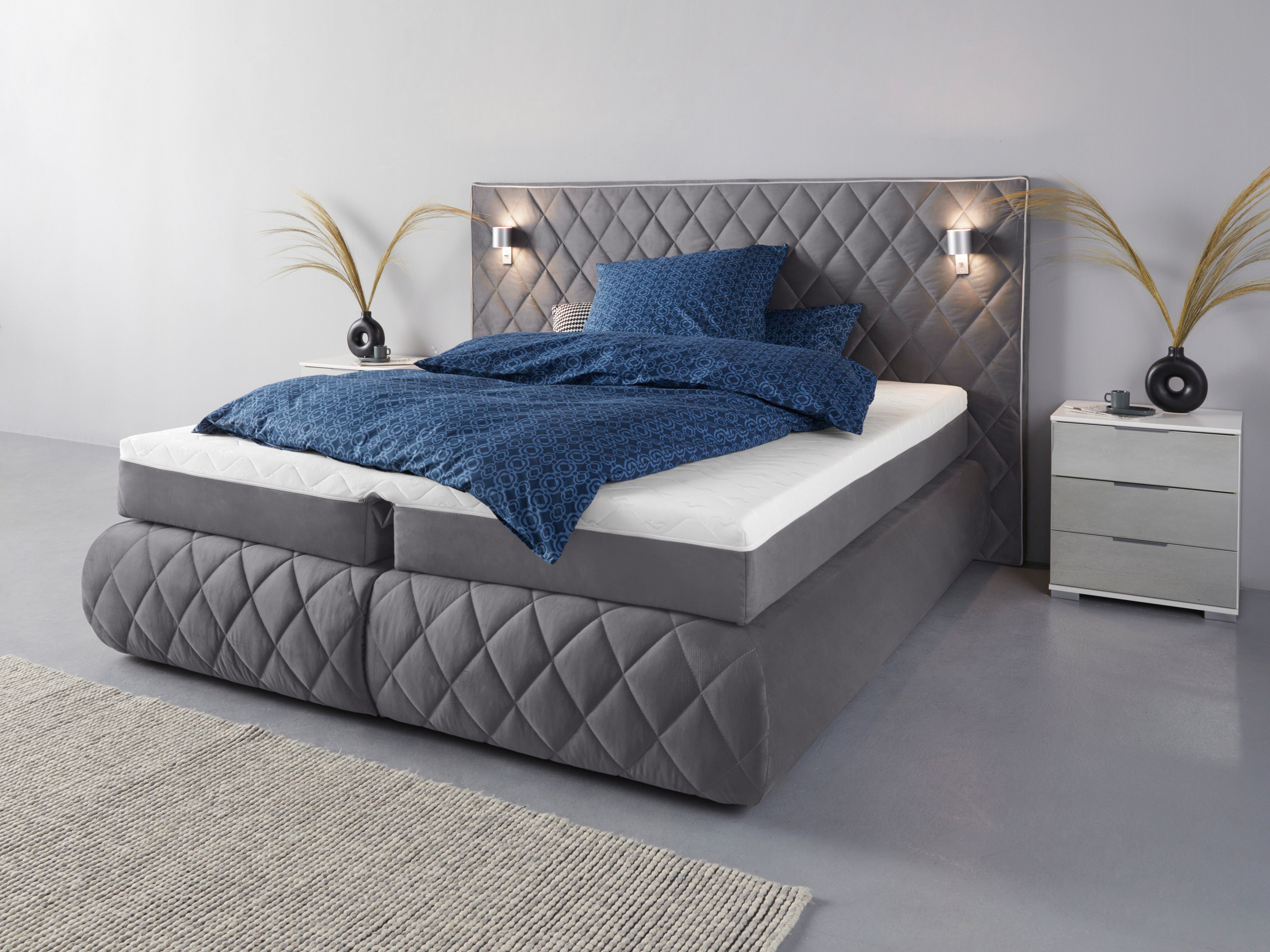 Places of Style Boxspring Alaric naar keuze met en zonder stralen, topmatras pocketvering