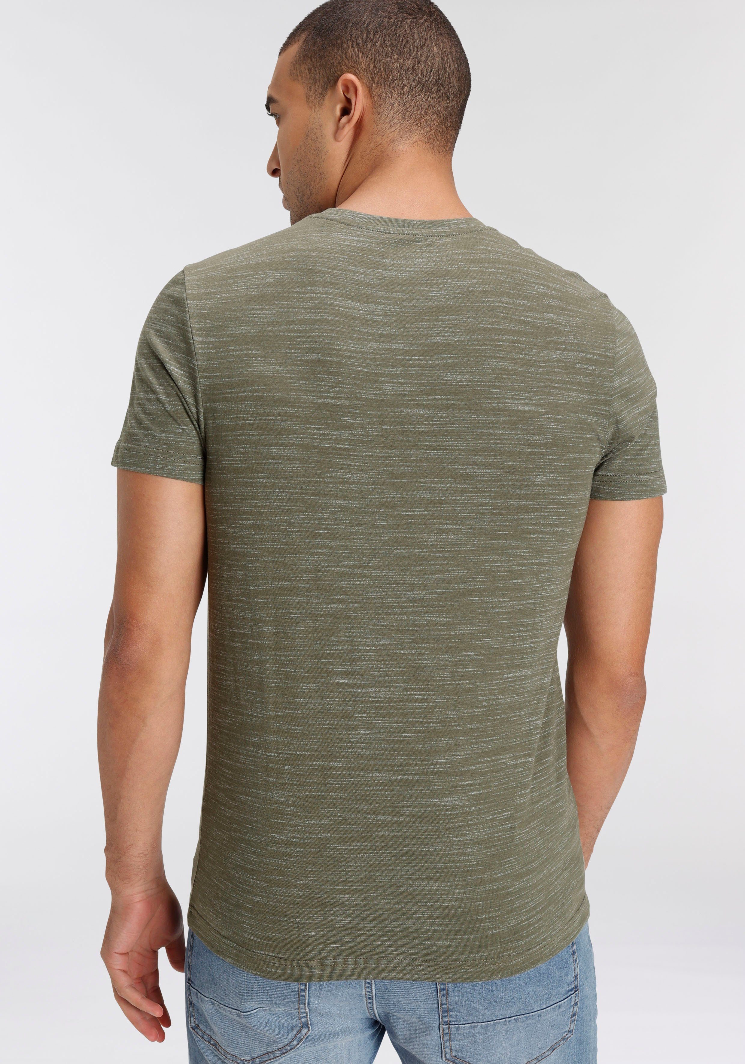 AJC T-shirt Korte mouwen, regular fit, gemêleerd, ronde hals