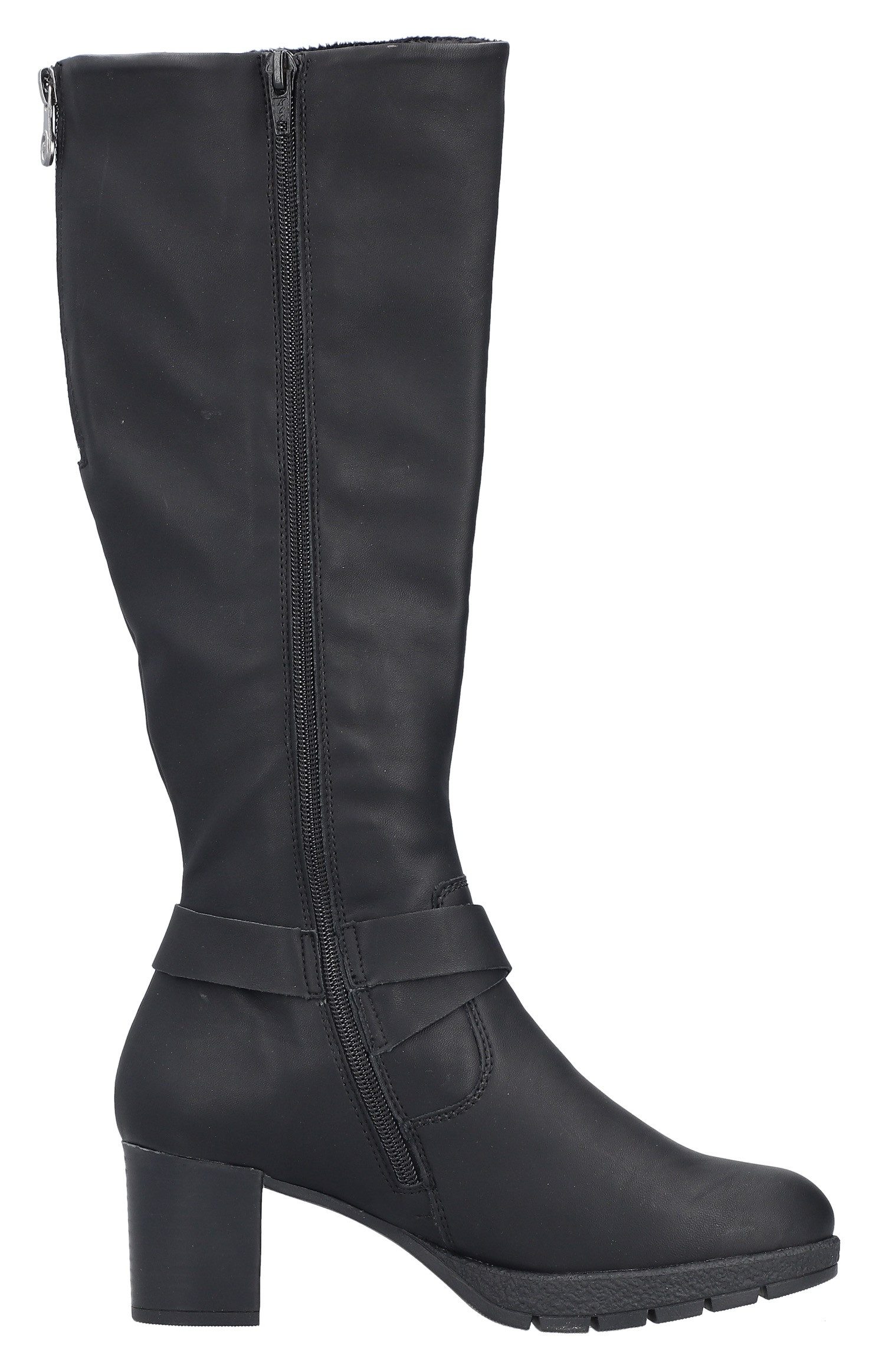 Rieker Laarzen Lange laars, blokhak, met ritssluiting aan de achterkant-smalle vorm