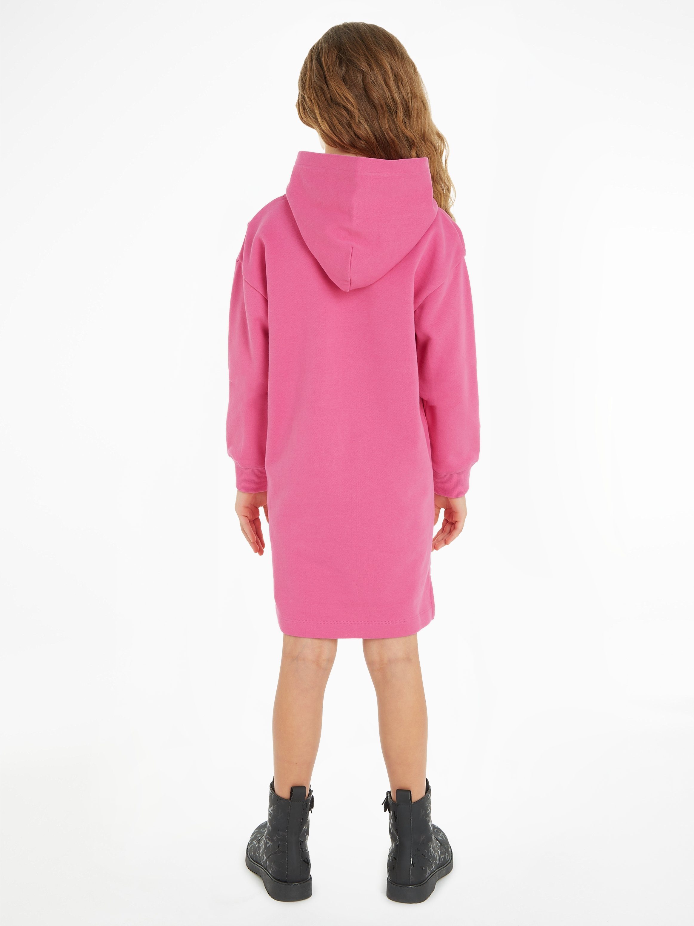 Calvin Klein Sweatjurk PUFF HERO LOGO LS HOODIE DRESS
