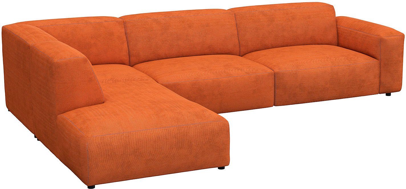 FLEXLUX Hoekbank Lucera, super comfortabel door hoogwaardige zitconstructie met koudschuim