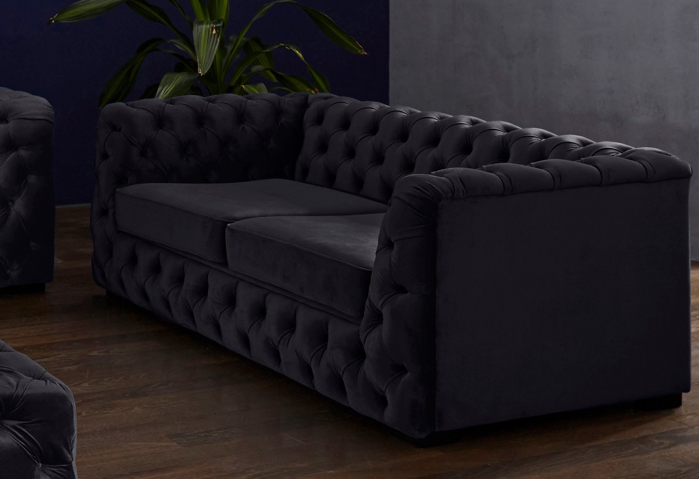Guido Maria Kretschmer Home&Living Chesterfield-bank Kalina met klassieke chesterfield-capitonnage