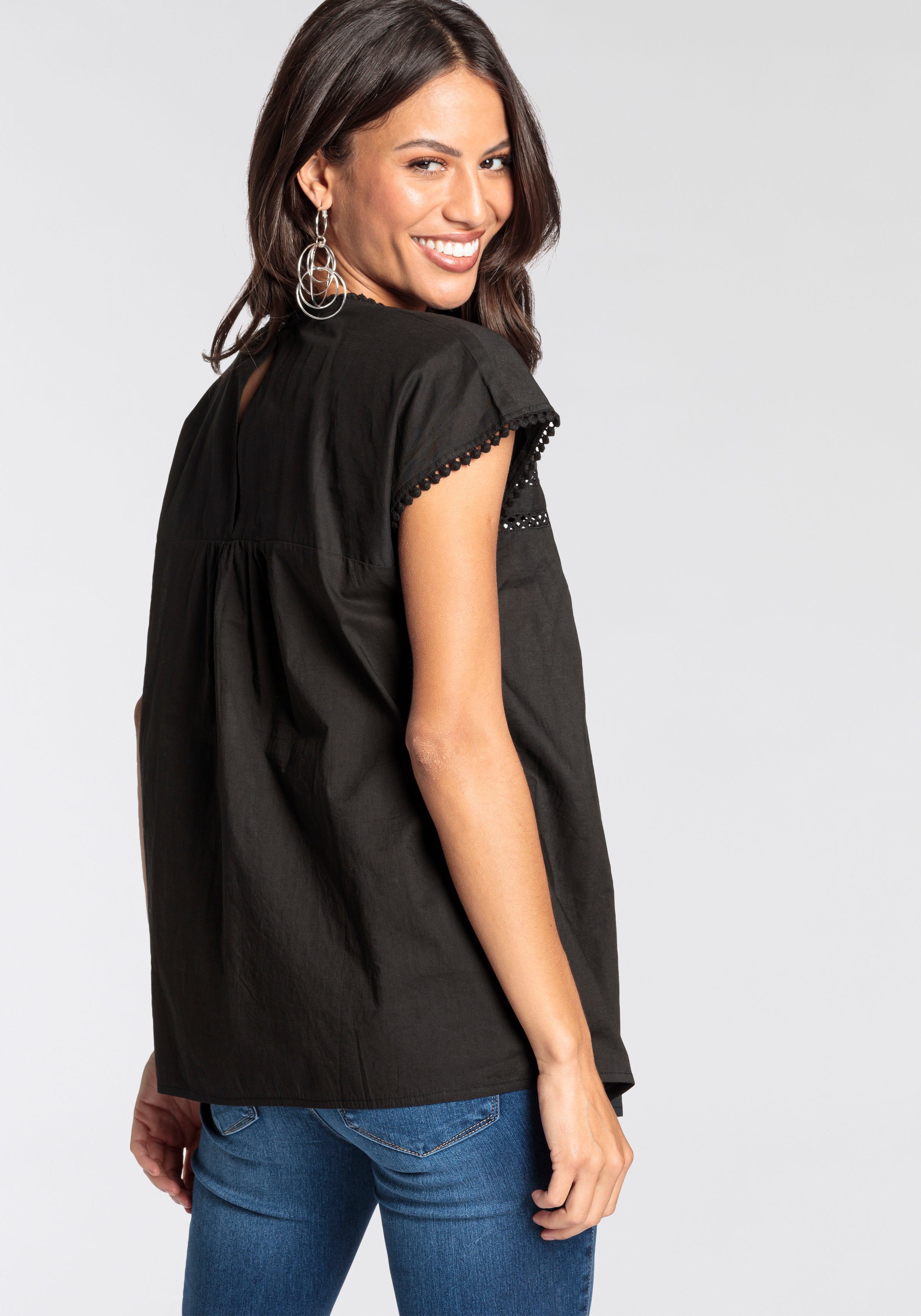 Laura Scott Shirtblouse met boho-details