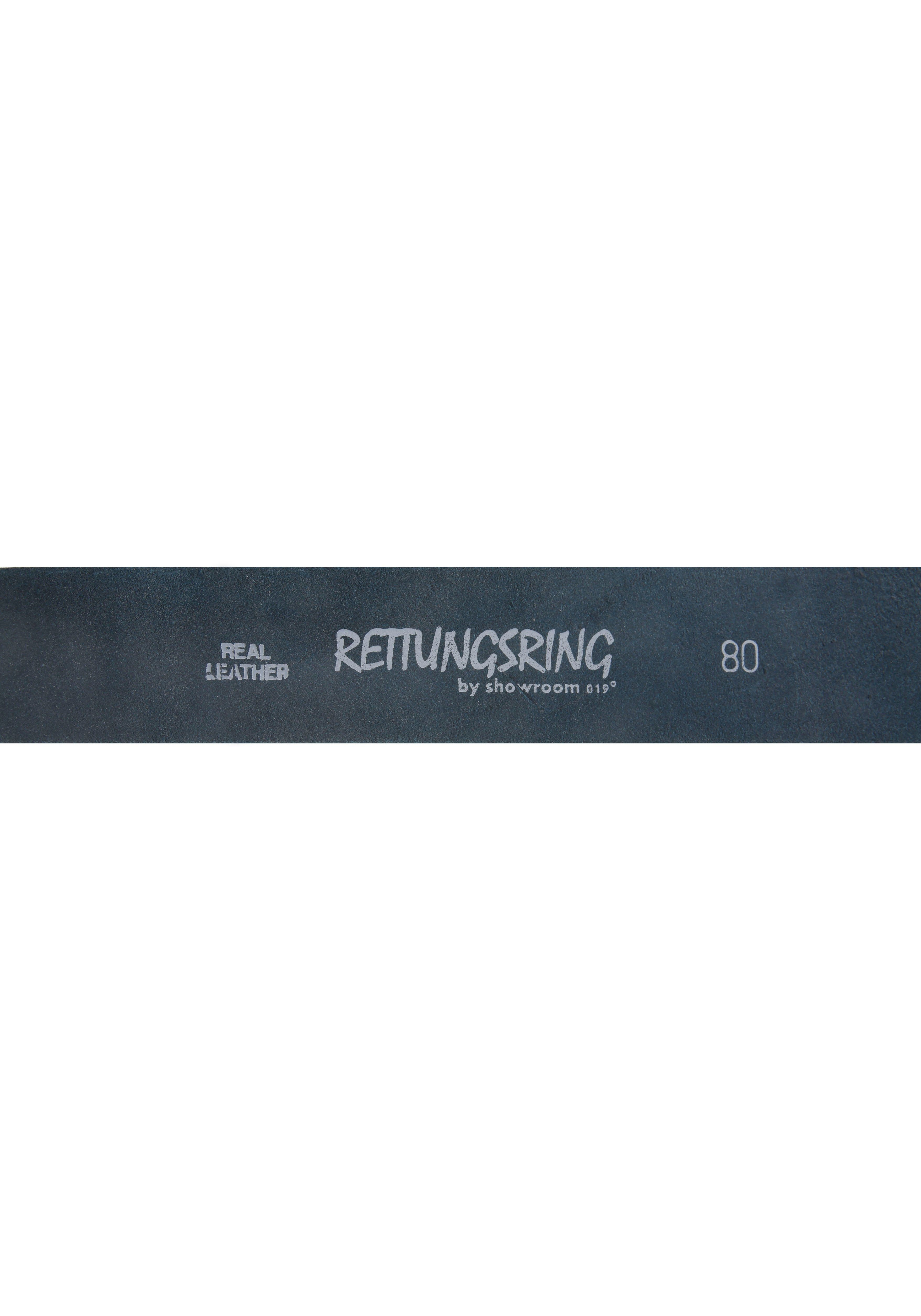 RETTUNGSRING by showroom 019° Leren riem met verwisselbare sluiting "bloem krul"
