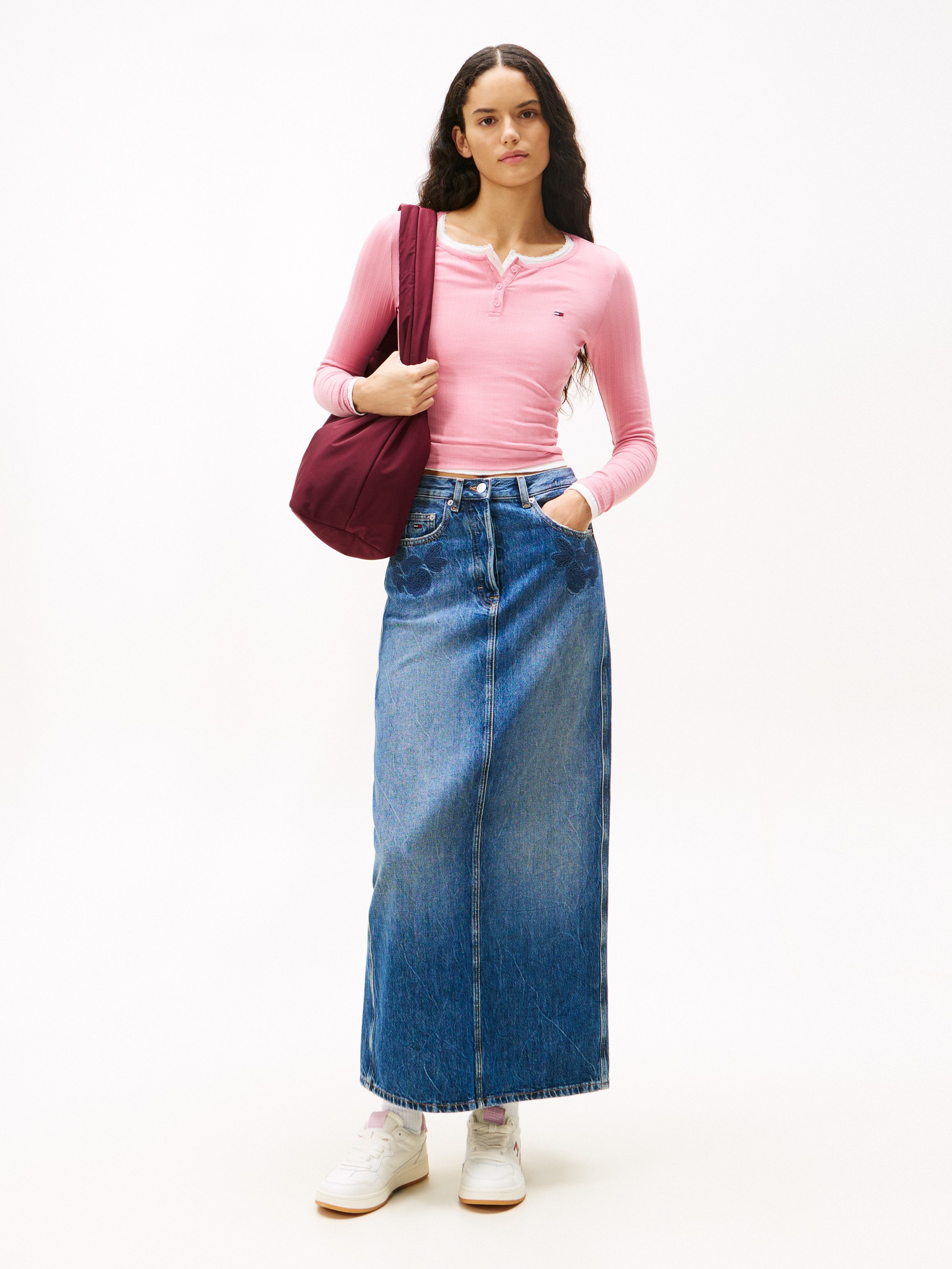 TOMMY Jeans rok LAYLA MAXI SKIRT CBF DI2057