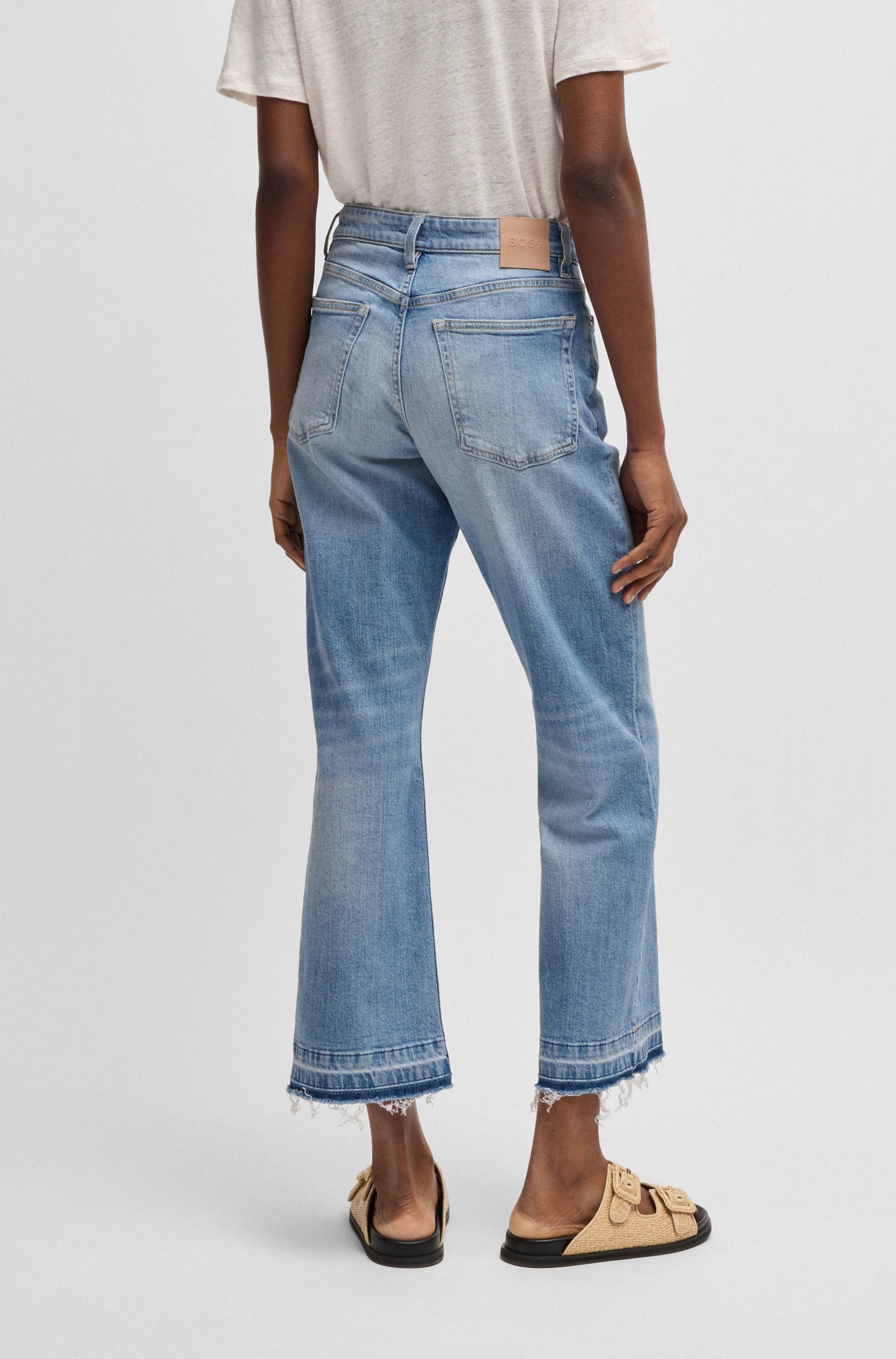 Boss Orange Wijd uitlopende jeans in cropped model (BOSS ORANGE DENIM)