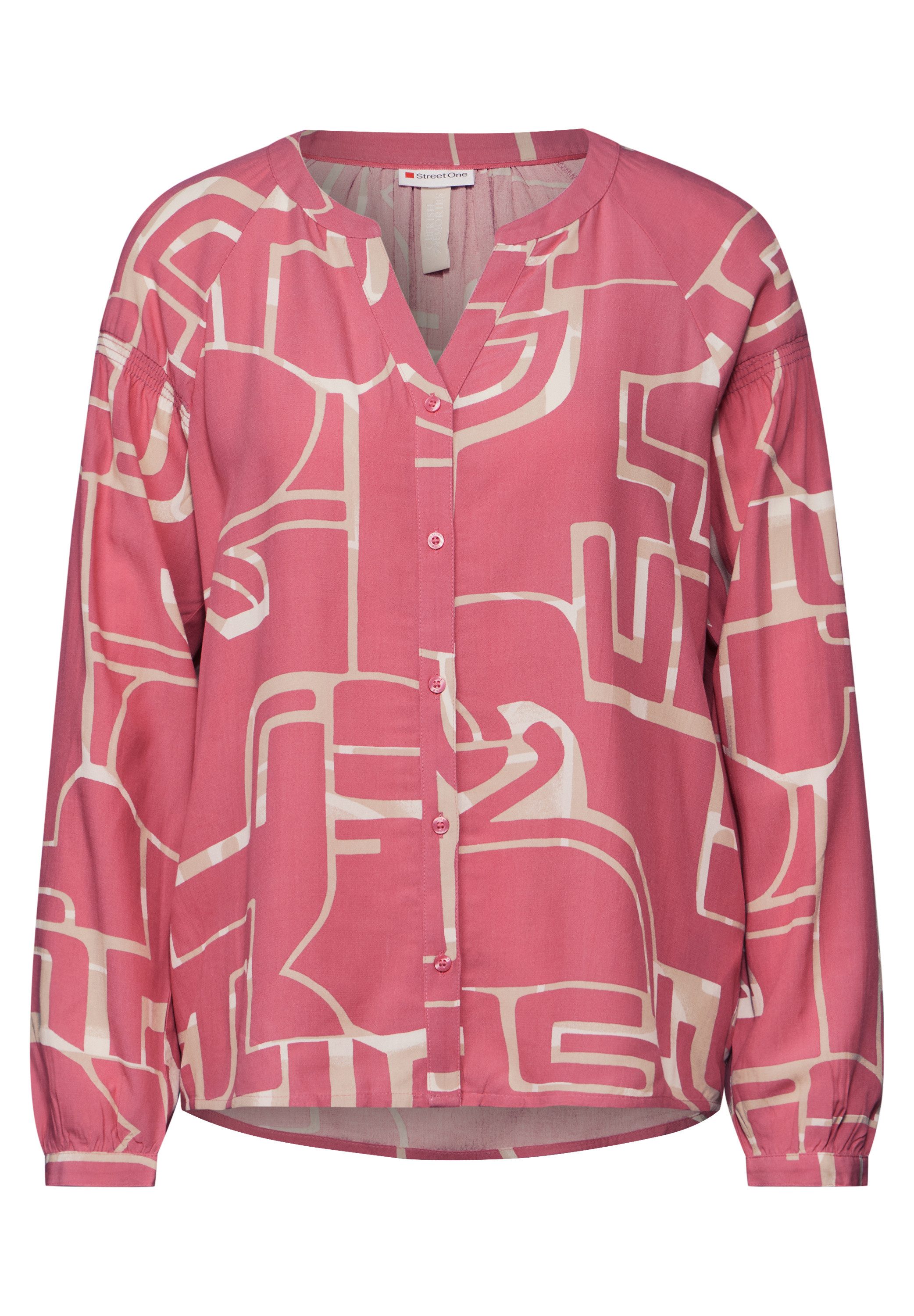 STREET ONE Blouse met lange mouwen met print all-over