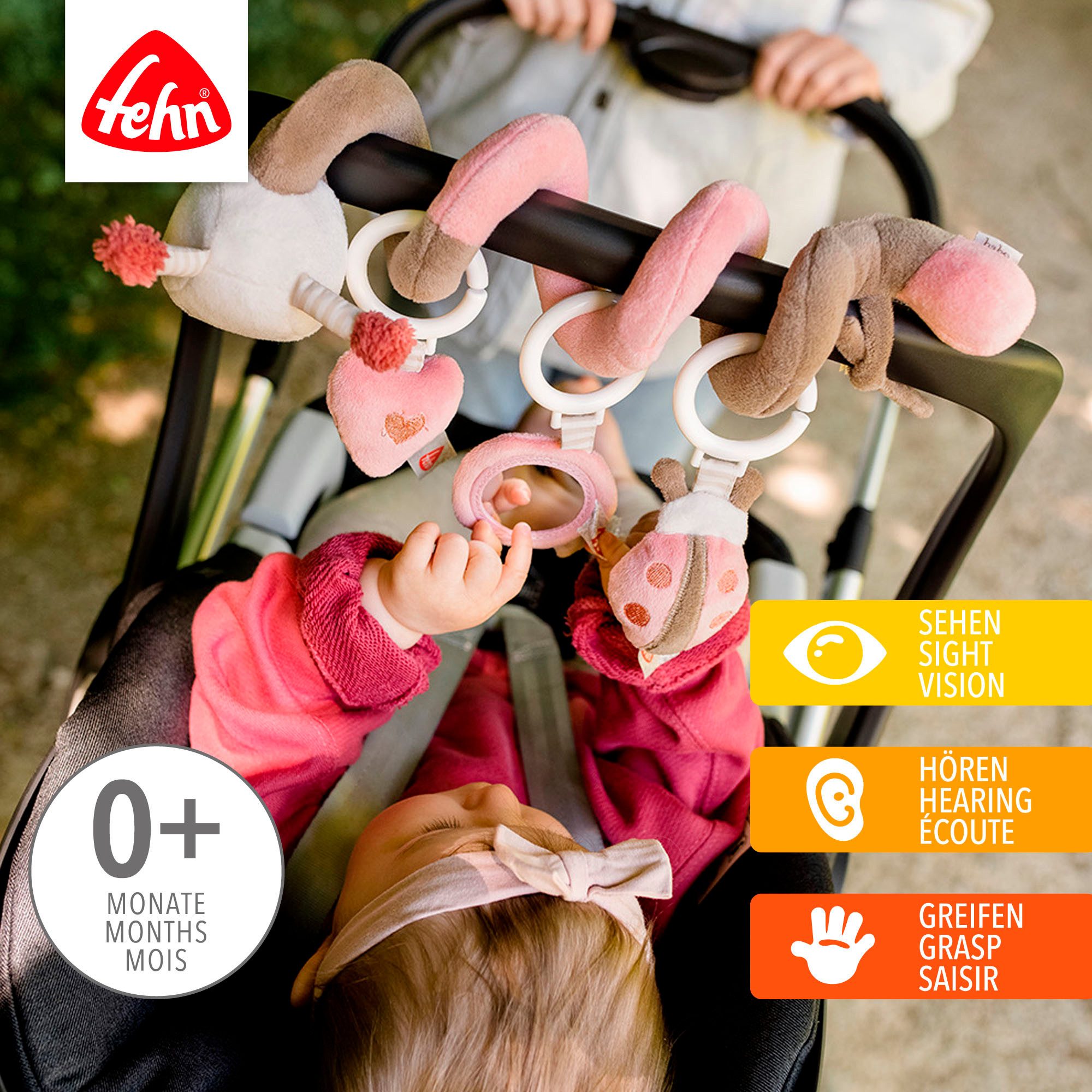 Fehn Grijpspeeltje Classic Stars, Garden Dreams activiteitspiraal Bij