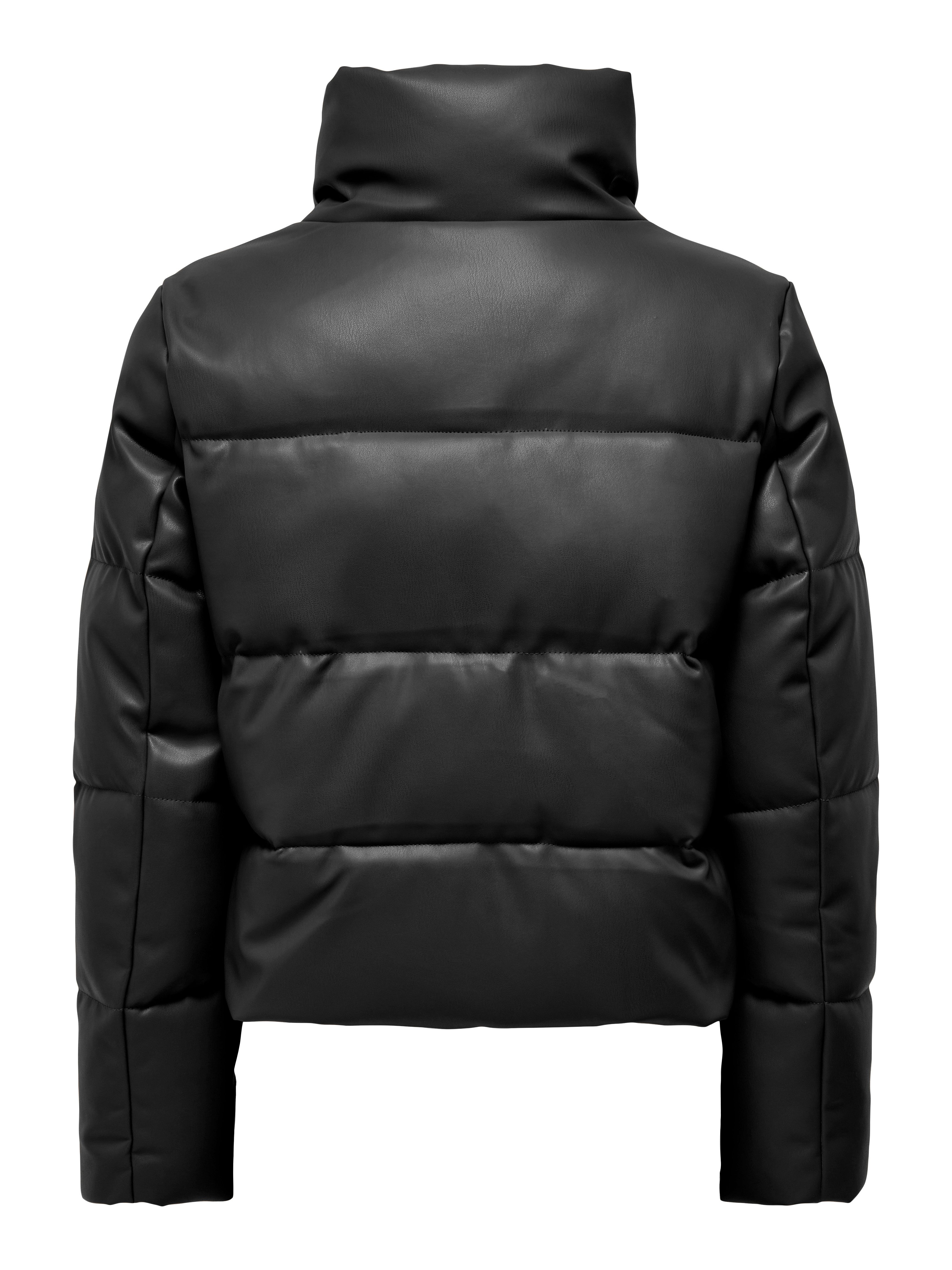Only Gewatteerde jas ONLELSIE FAUX LEATHER PUFFER JKT CC OTW