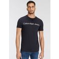 calvin klein t-shirt core institutional logo slim tee blauw