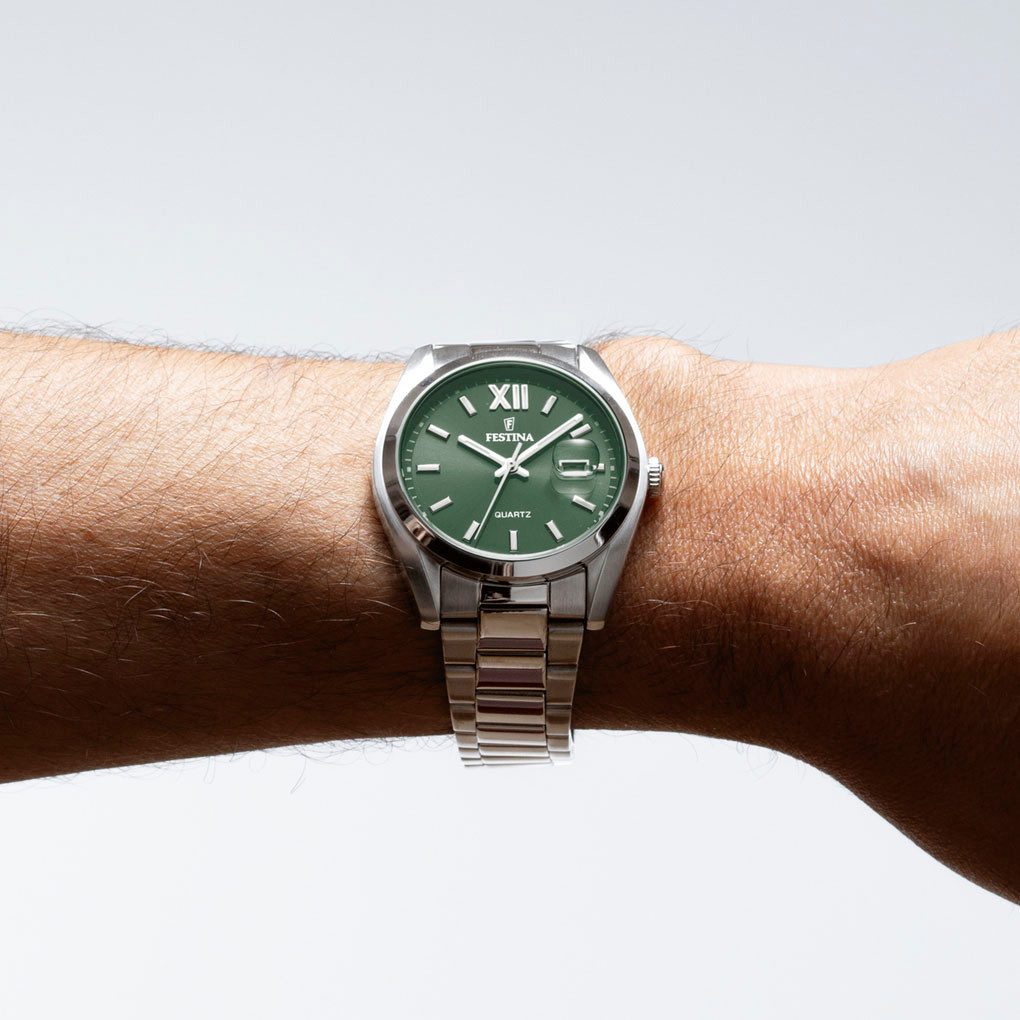 Festina Kwartshorloge Horloge, dameshorloge, herenhorloge, stalen band, analoog, dag