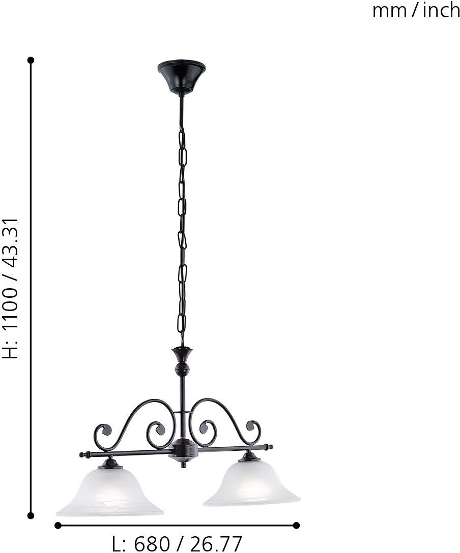 EGLO Hanglamp MURCIA Hanglamp, hanglamp