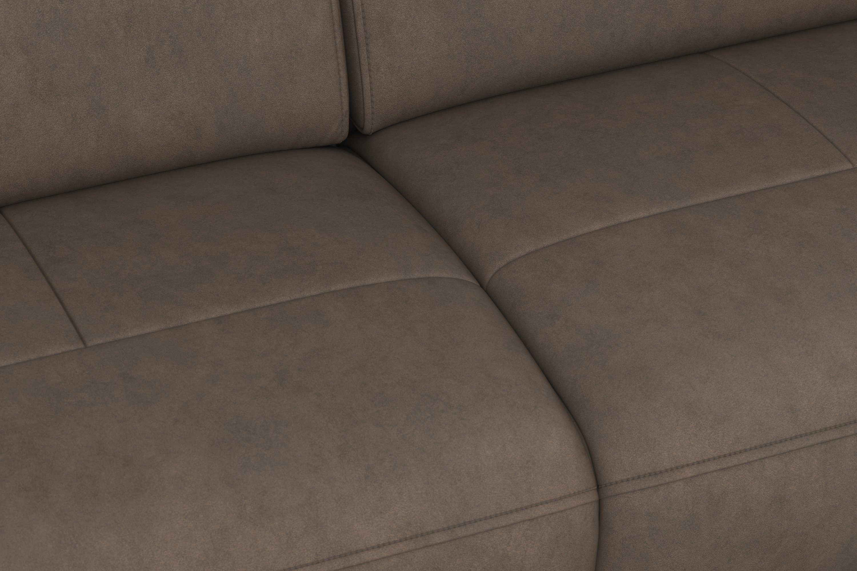 sit&more Hoekbank Freetown L-vorm met verstelbare hoofdsteun en comfortabele binnenvering