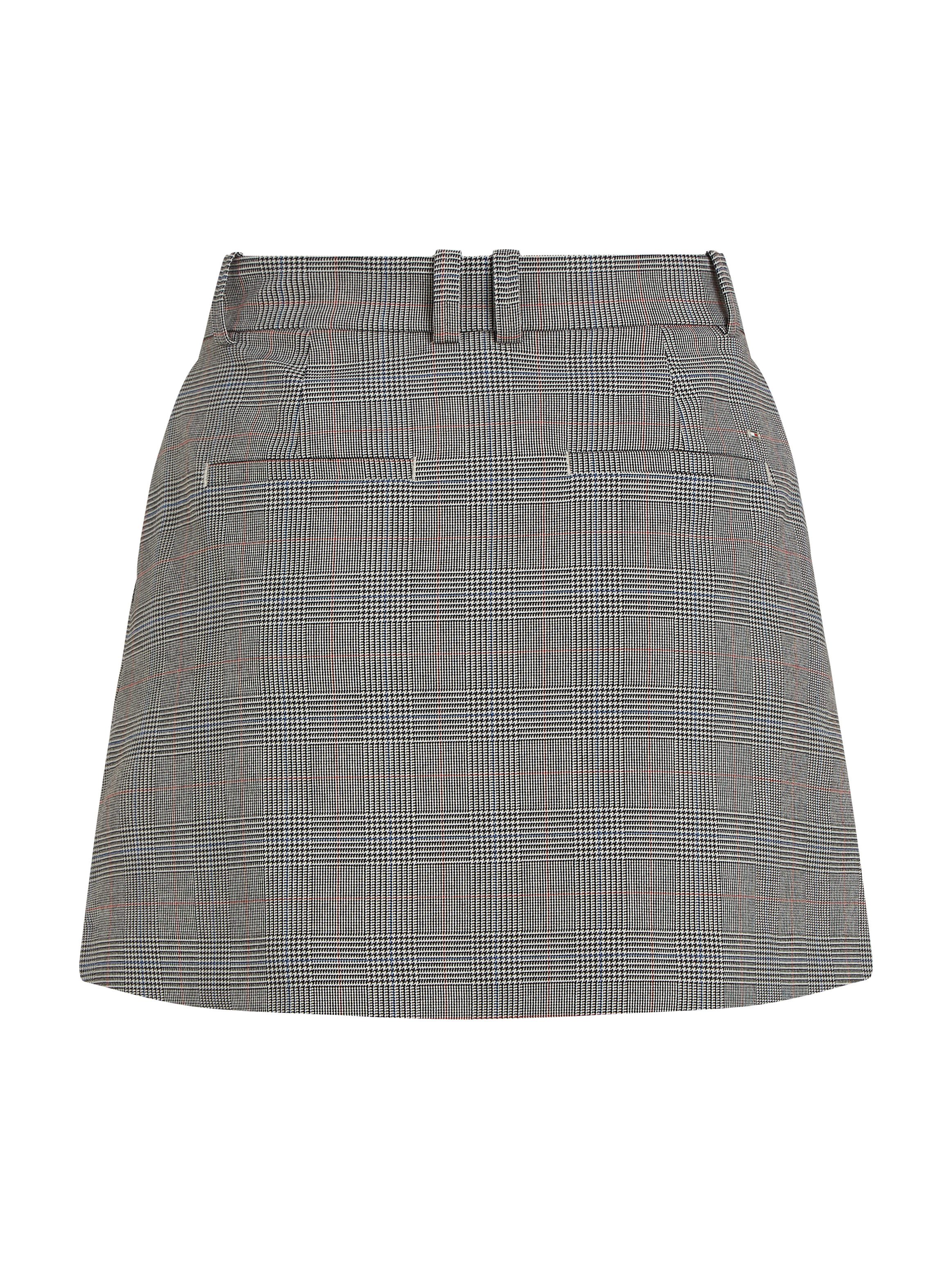 Tommy Hilfiger Kokerrok POW CHECK SHORT SKIRT (Global Serie TH VROUWEN)