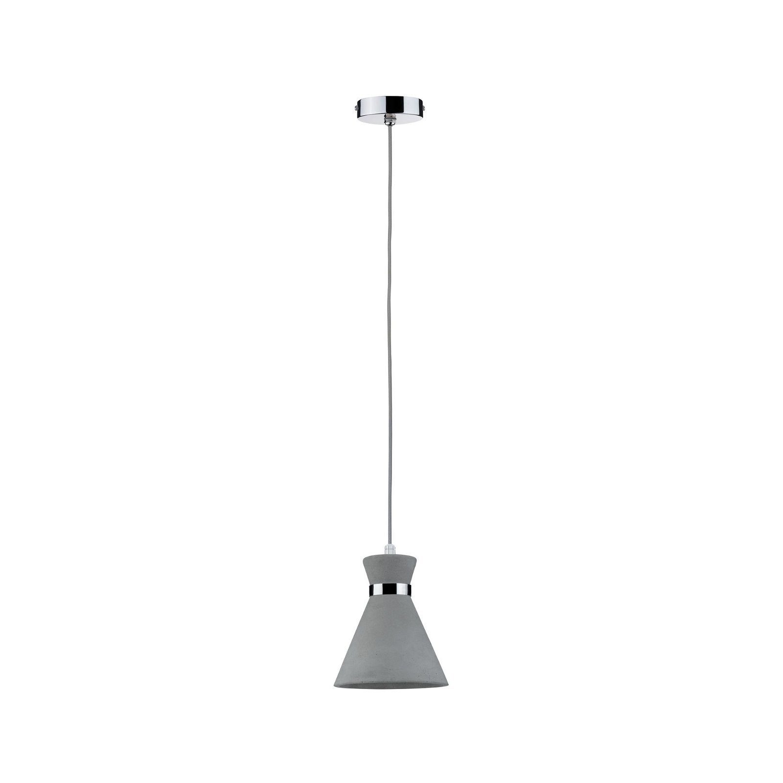 Paulmann Hanglamp Verve IP44 max. 20W Grijs/Chroom 230V Beton/Metaal (1 stuk)