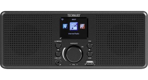 Technaxx TX-153 Tafelradio met internetradio Internet Internetradio, USB, WiFi Zwart