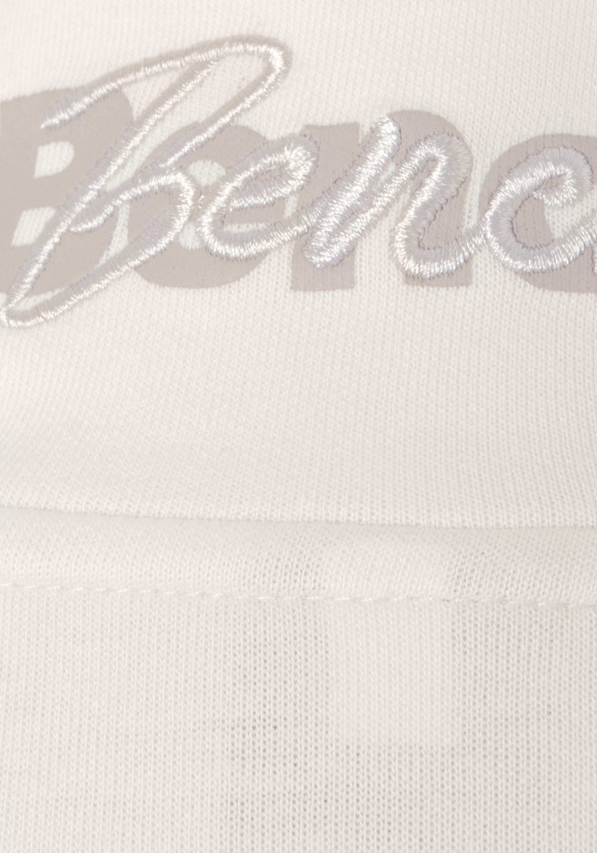 Bench. Loungewear Sweatvest met geborduurd staande kraag, loungepak (1-delig)