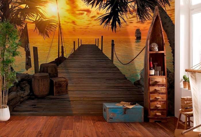 Komar Fotobehang Treasure Island - Afmeting 368 x 254 cm (set)