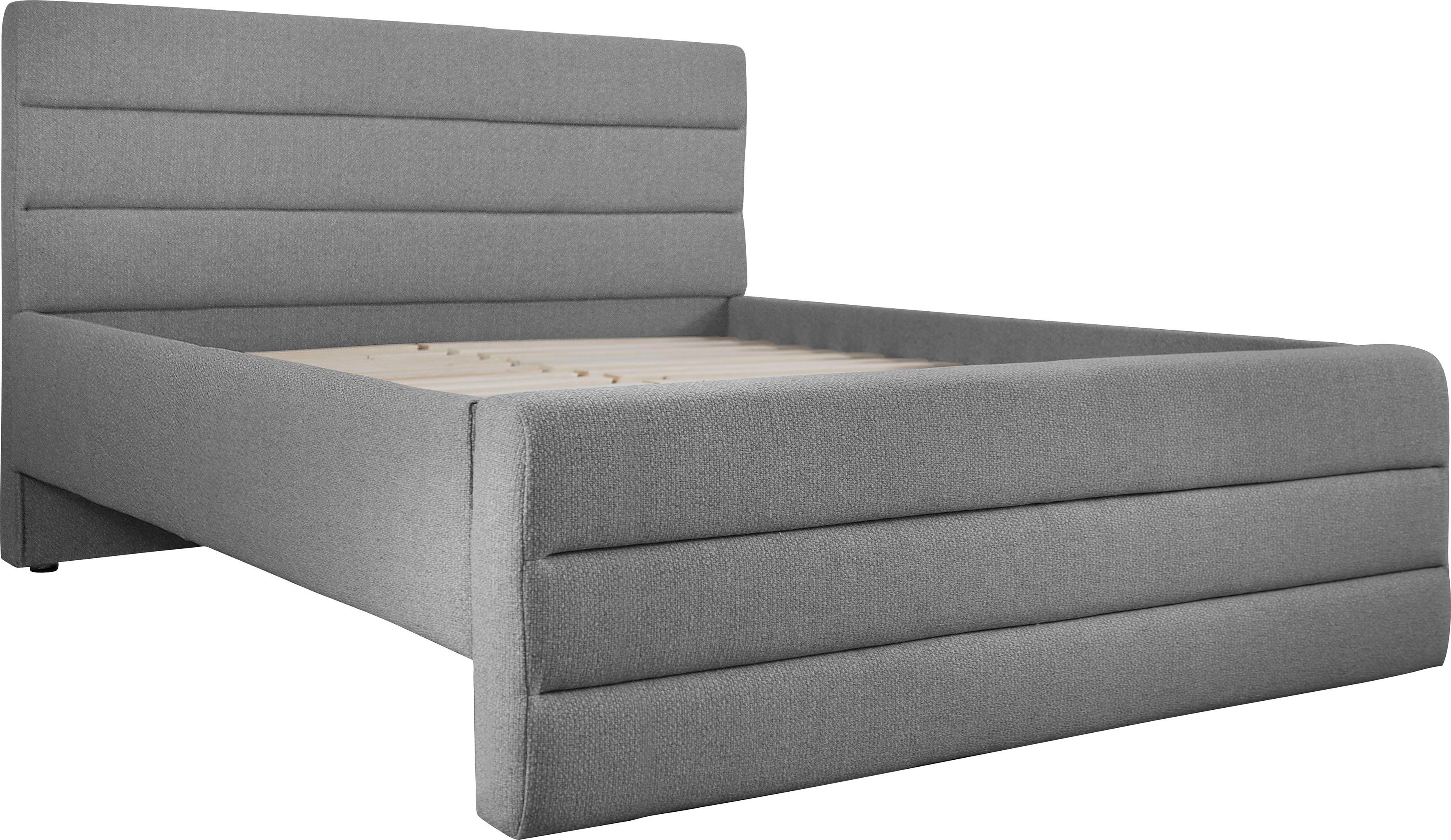 OTTO products Gestoffeerd bed Merrit Dwarsnaad in het hoofd- en voetbord, in 5 breedten, ook in 220 cm lang