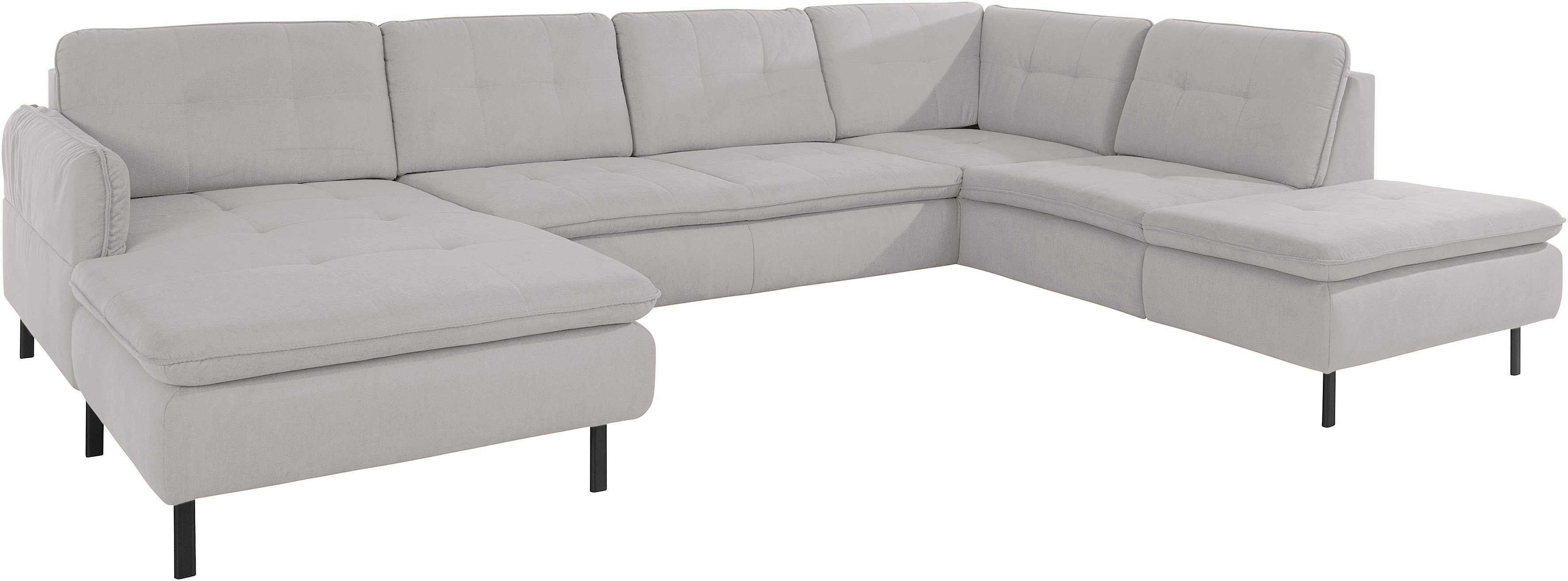 INOSIGN Zithoek Birkholm U-vorm Verstelbare armleuningen, ook in Easy Clean bekleding - met water te reinigen