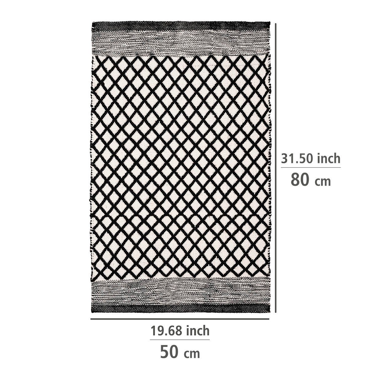 WENKO Badmat Tara BxL: 50 x 80 cm (1 stuk)