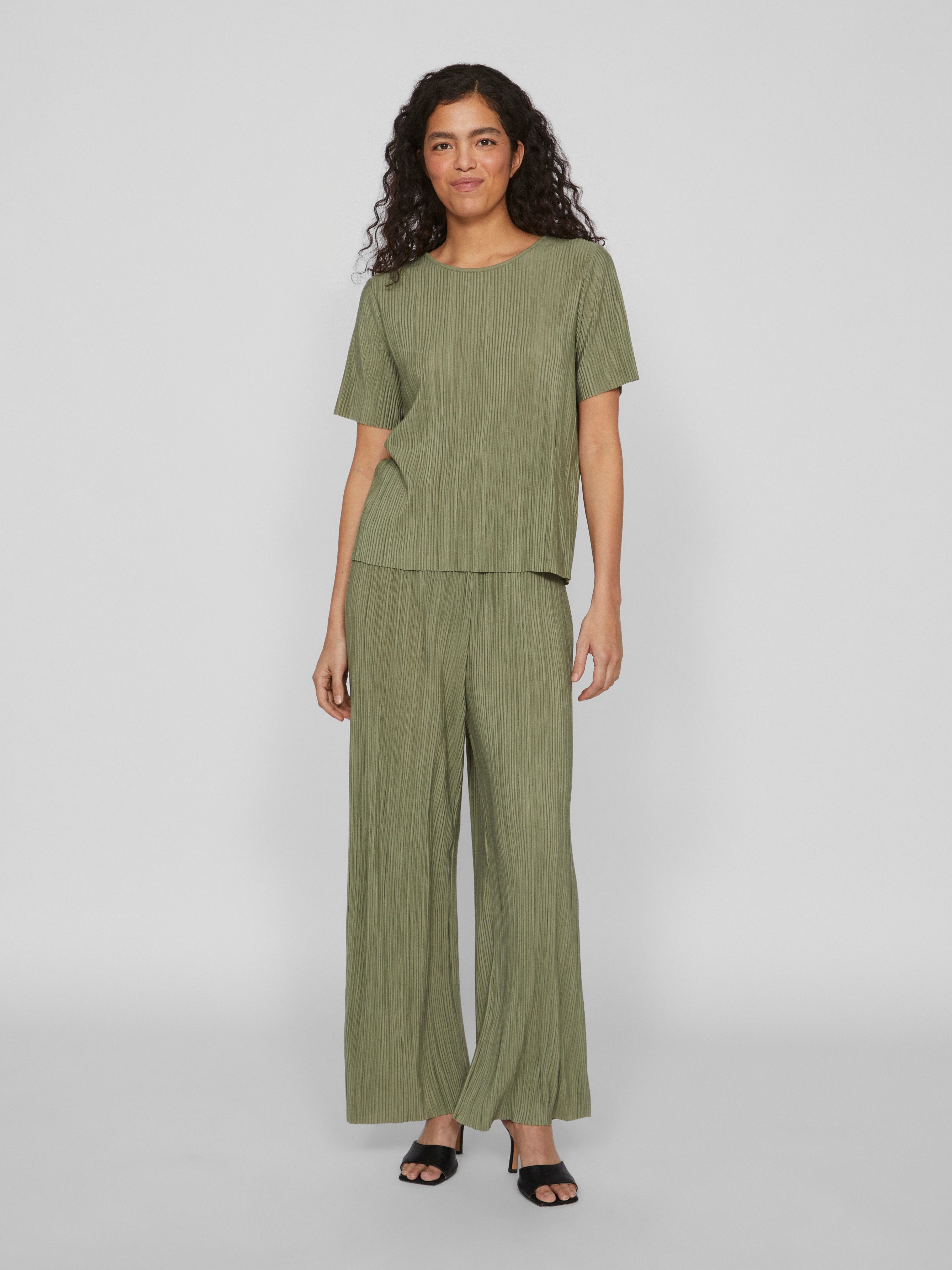 Vila Shirt met korte mouwen VIPLISA O-NECK S/S TOP - NOOS