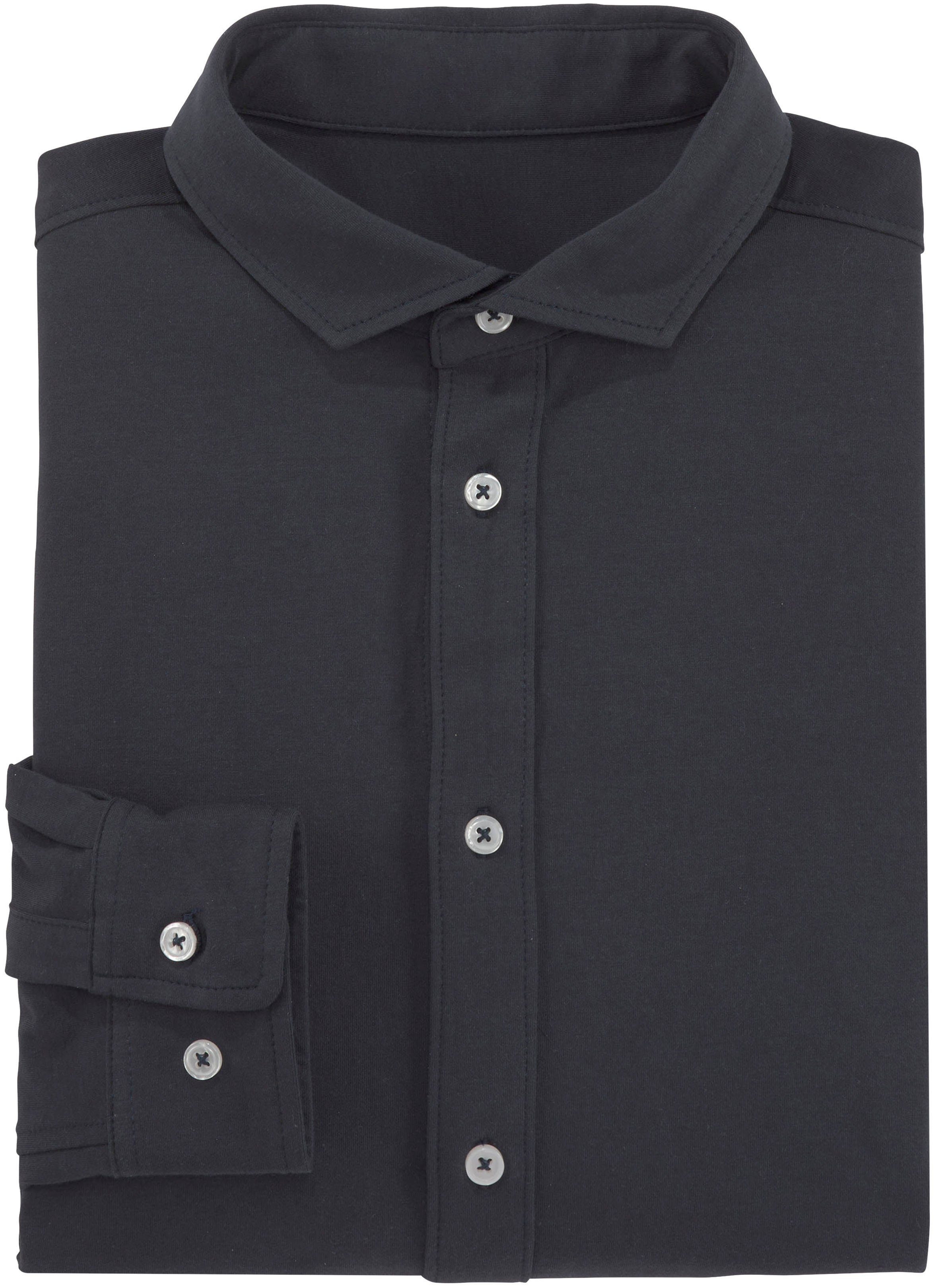 Bruno Banani Overhemd met lange mouwen Jersey shirt comfortabel als een T-shirt