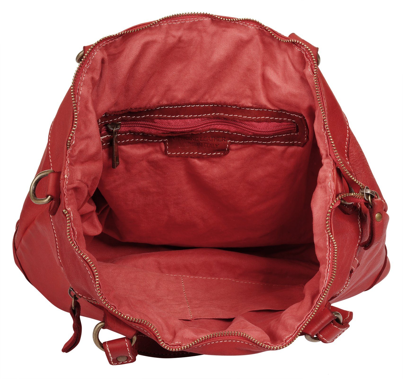 Cluty Shopper echt leer, made in italy